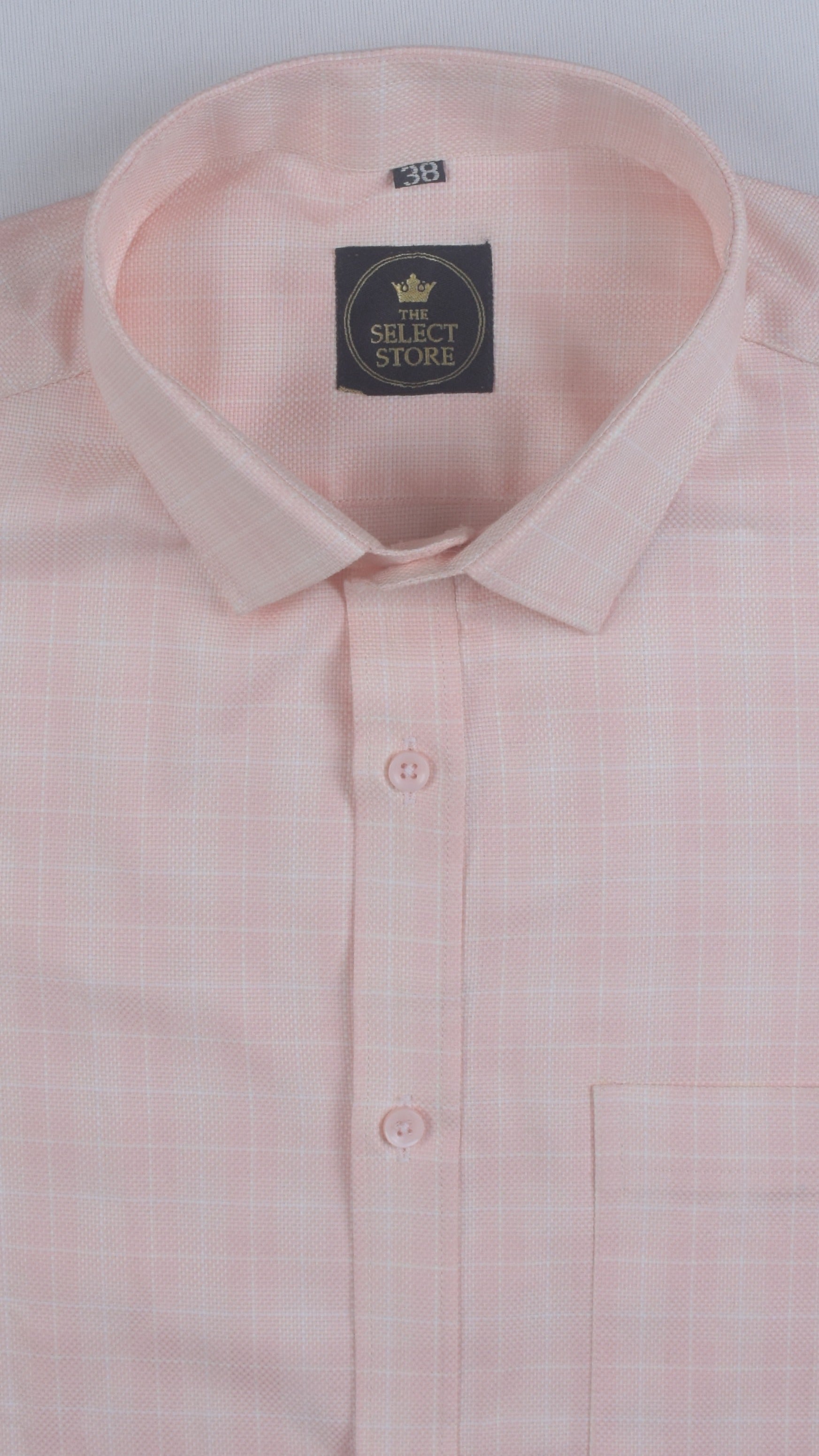 Pink Windowpane Check Shirt