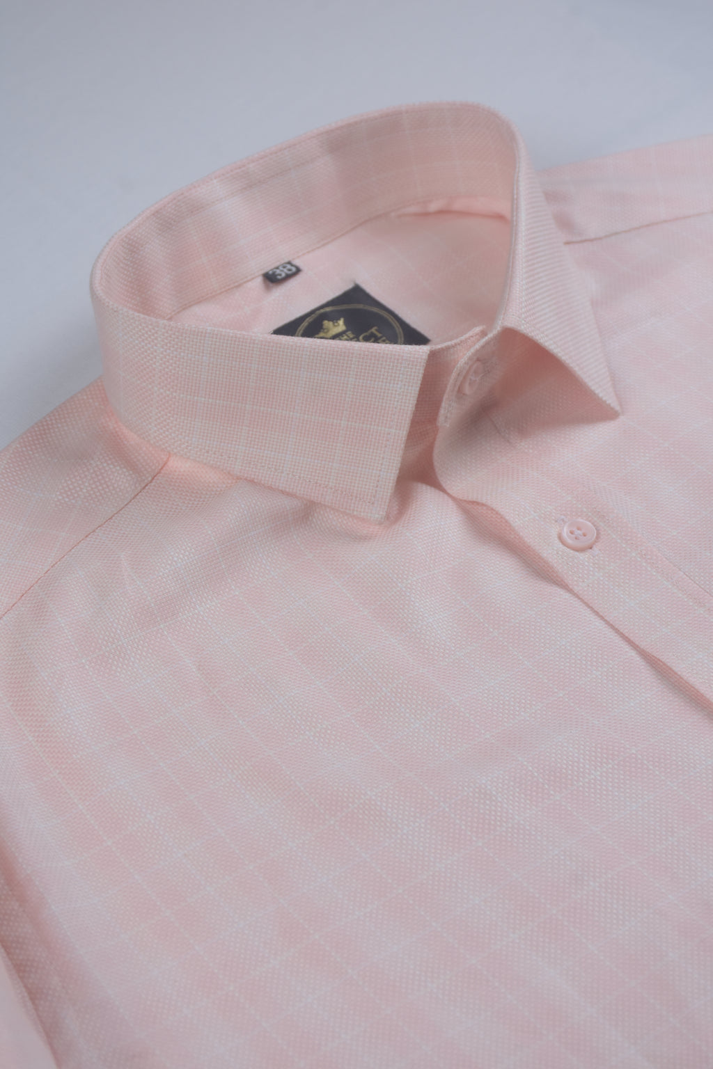 Pink Windowpane Check Shirt