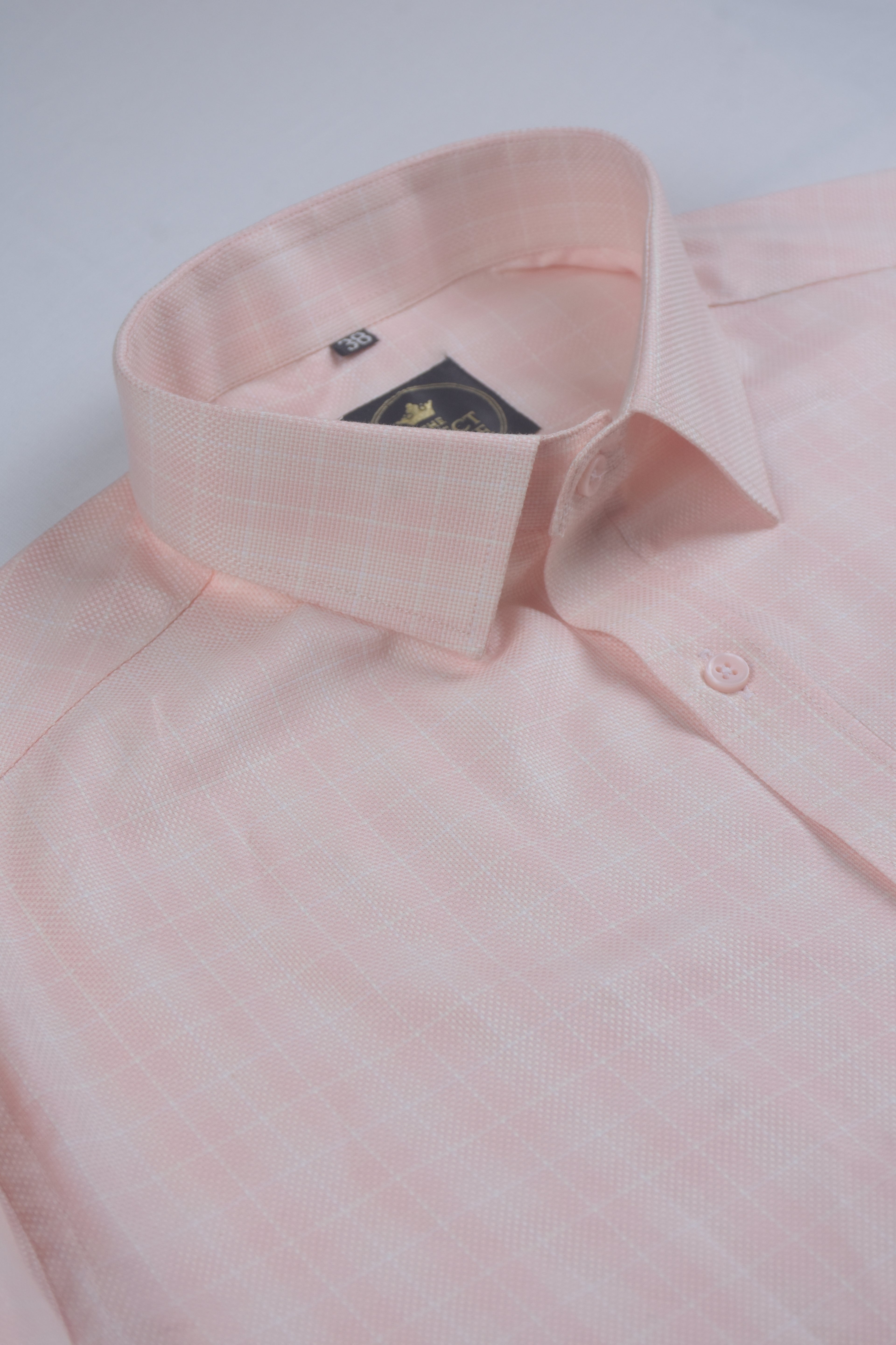 Pink Windowpane Check Shirt