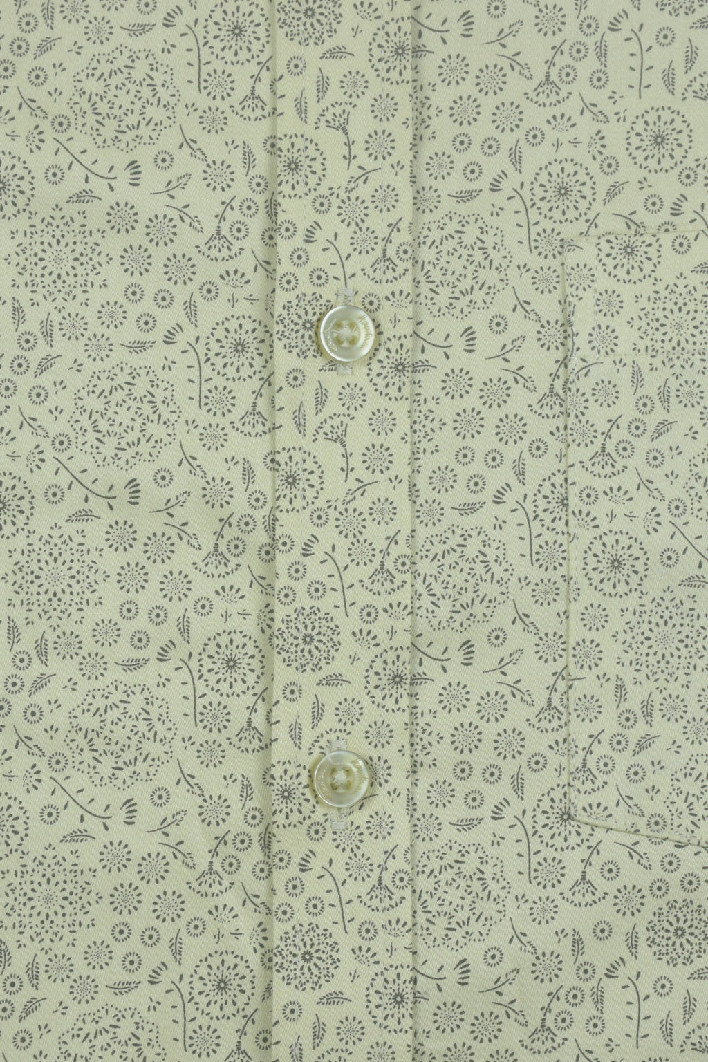 Ornamental Micro-Print Light Green Shirt