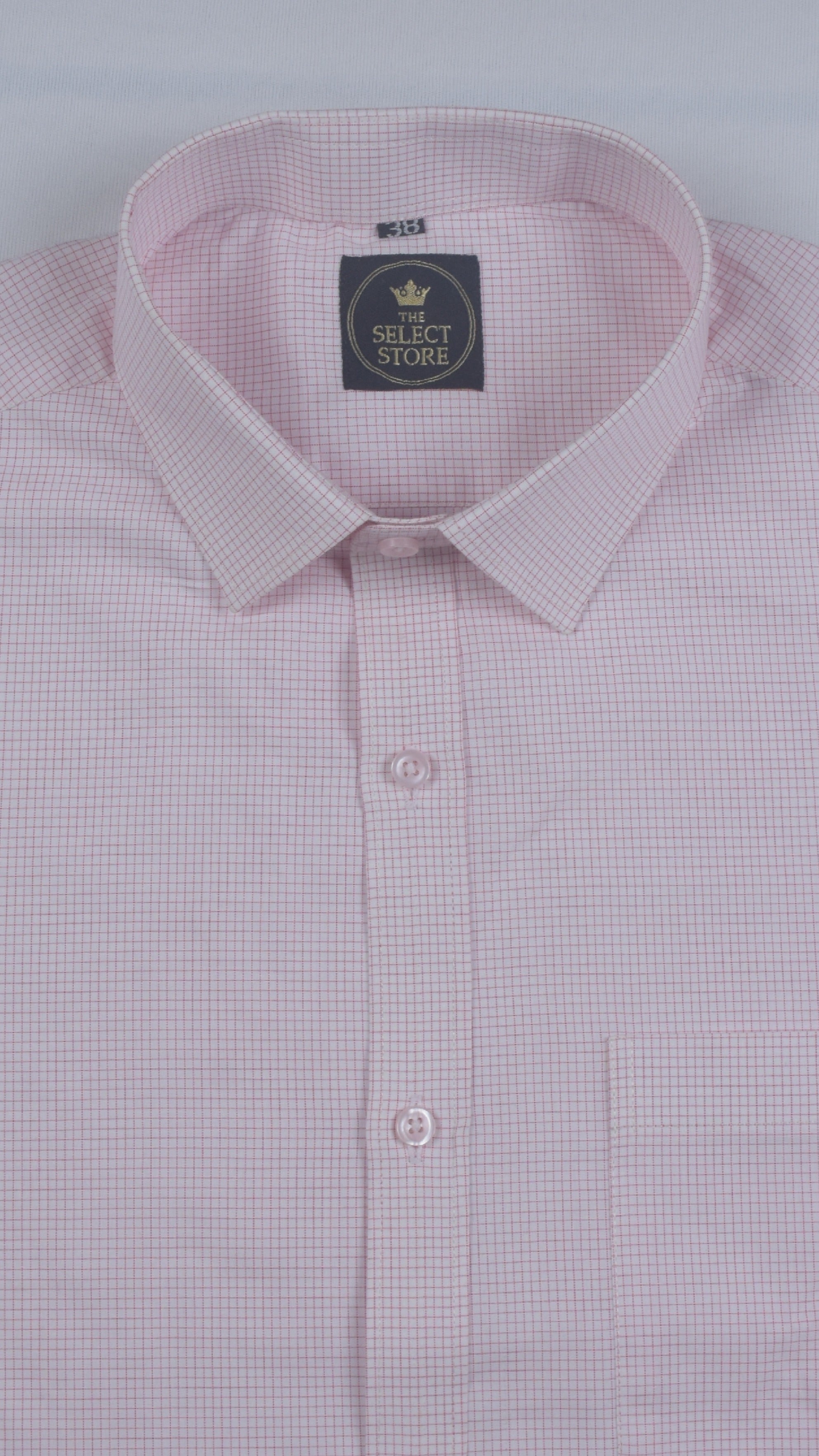 Pink Micro-Check Shirt