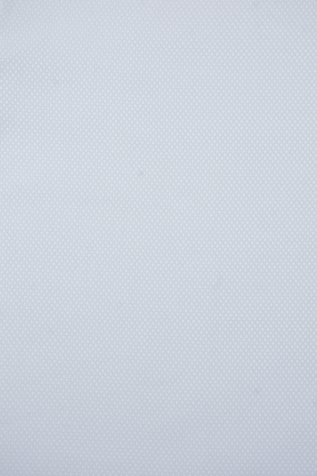 Solid White Dobby-Textured Shirt