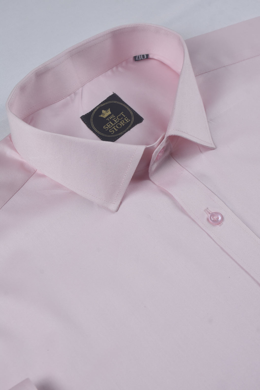 Solid Light Pink Luxury Cotton Premium Shirt
