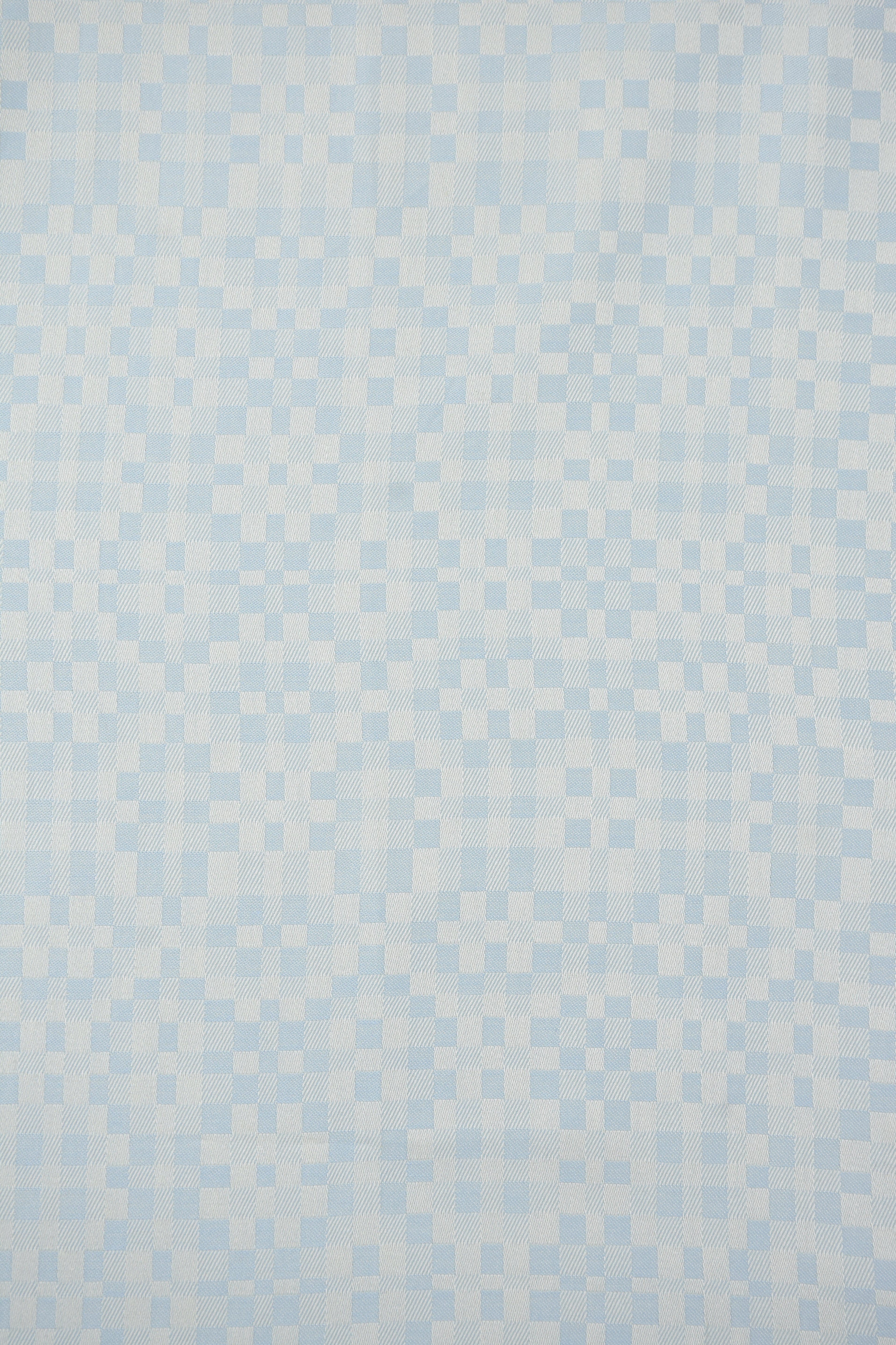 Premium Sky Blue Geometric Pixel-Check Shirt