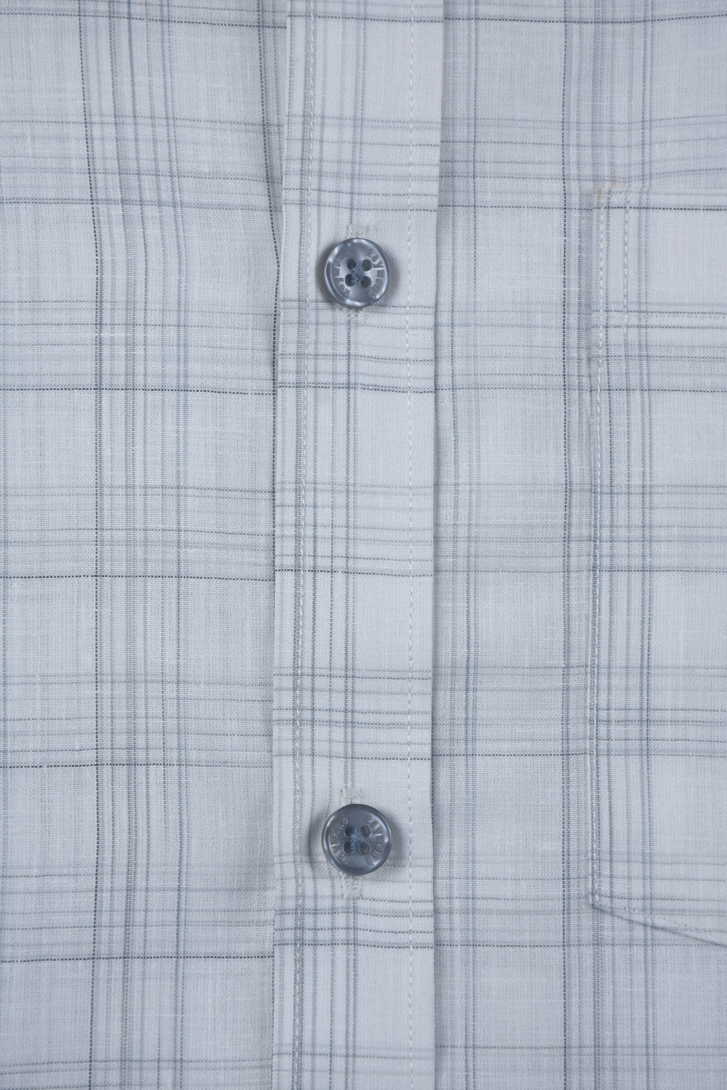 Light Grey Stripe Check Textured Shirt