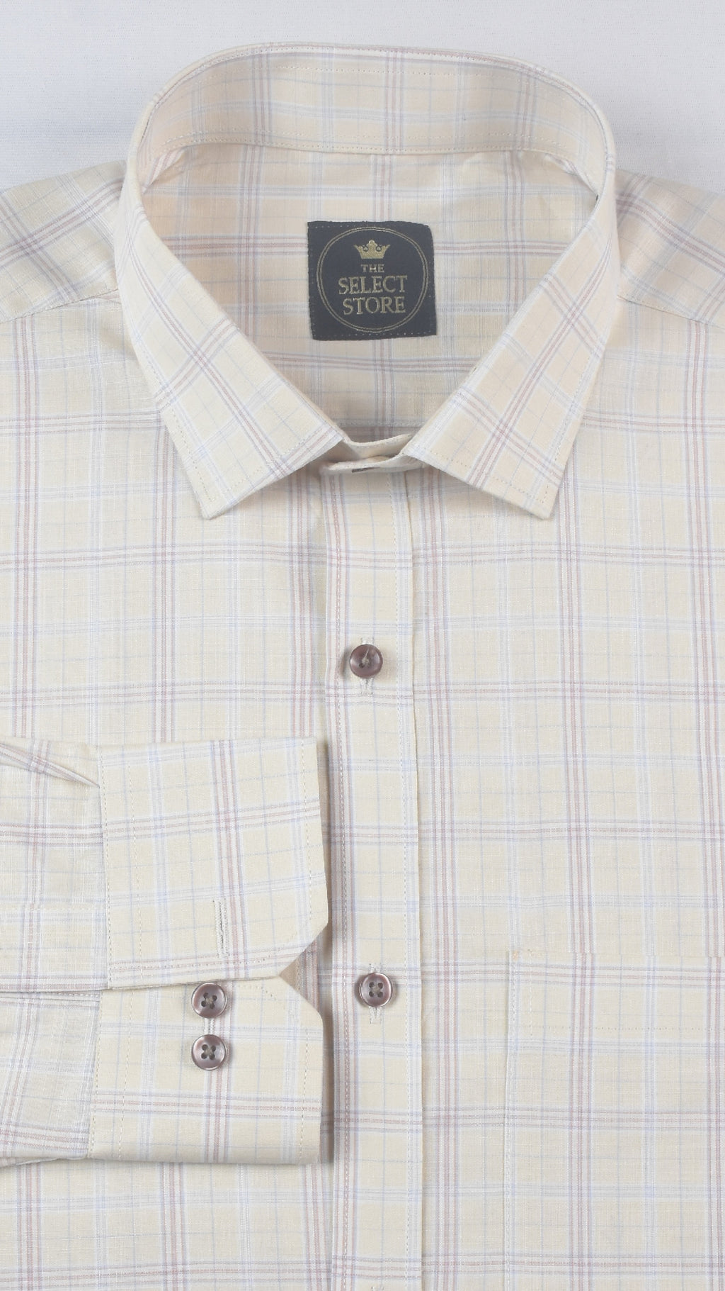 Weston Multi Pinstripe Windowpane Premium Cotton Shirt