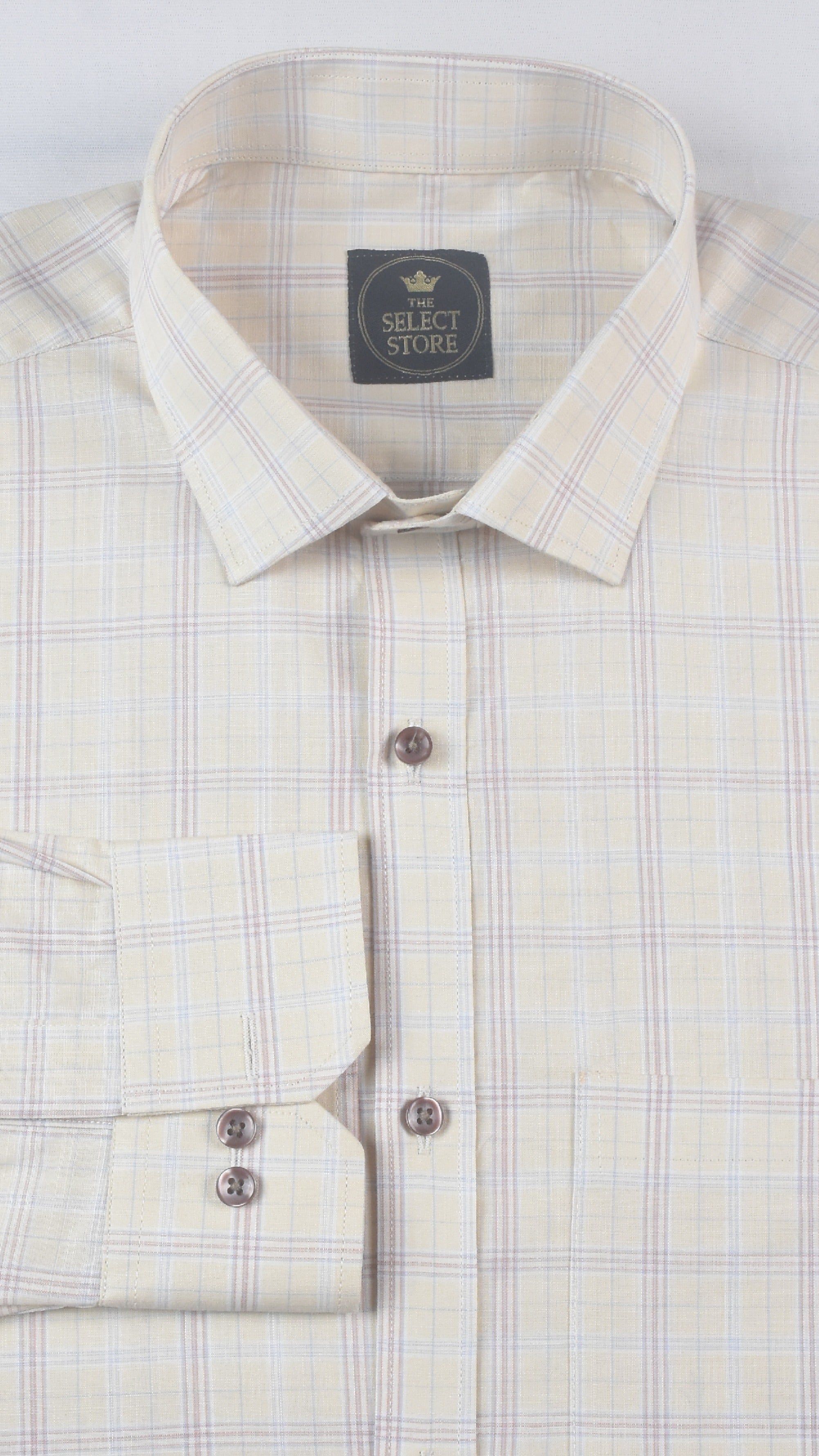 Weston Multi Pinstripe Windowpane Premium Cotton Shirt