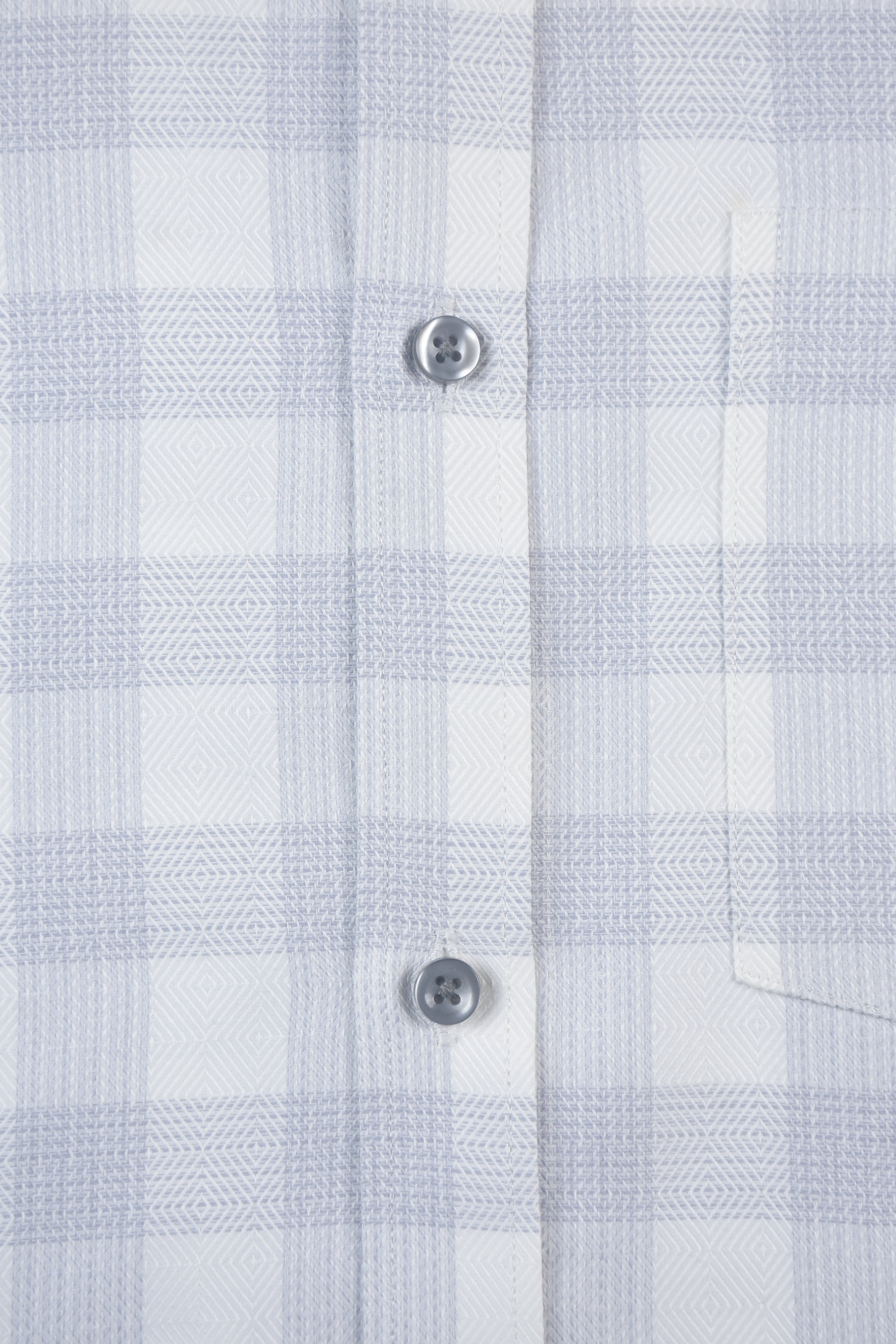 Grey Pinstriped Checks Premium Shirt