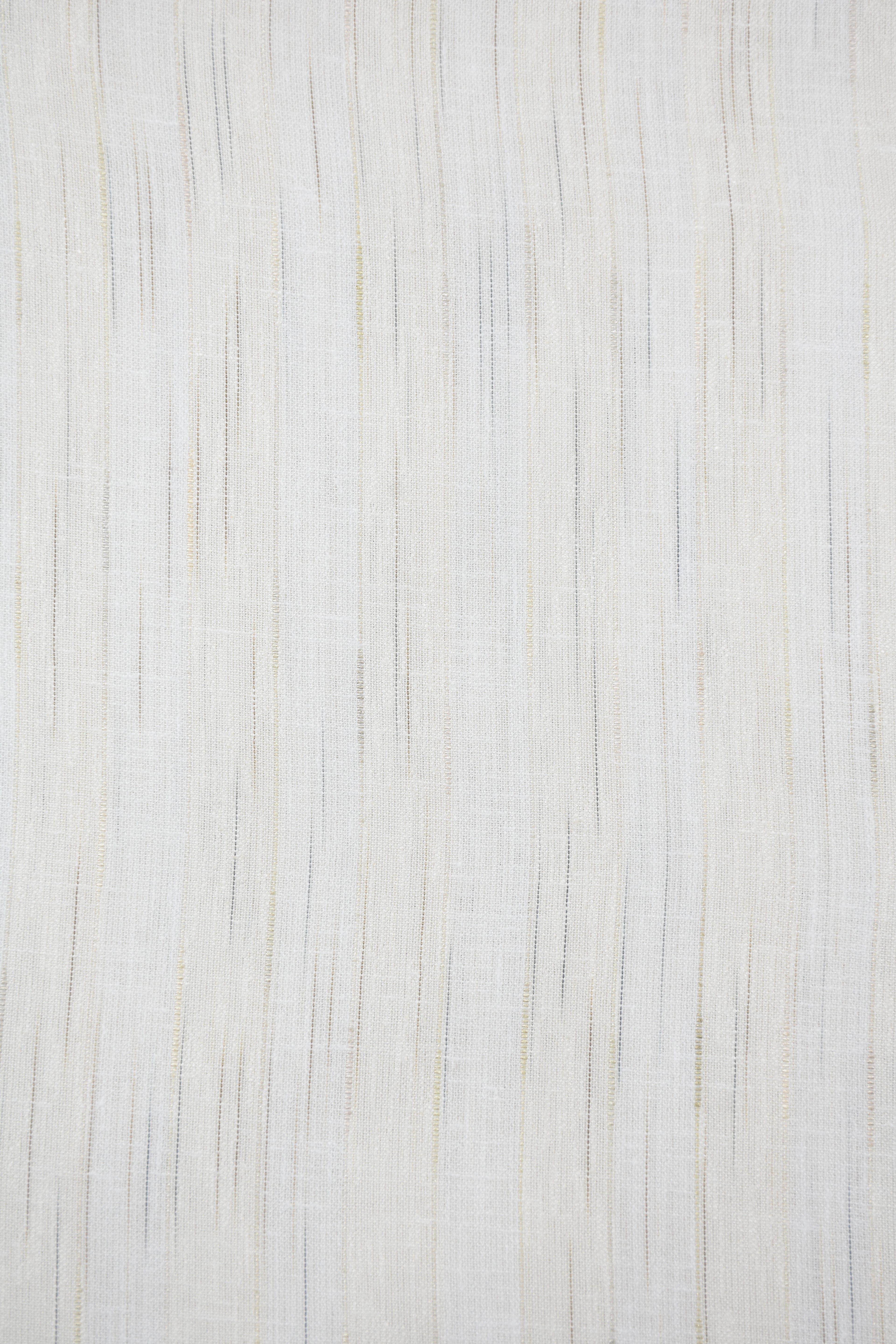 Ivory Fine Vertical Linear Textured Shirt