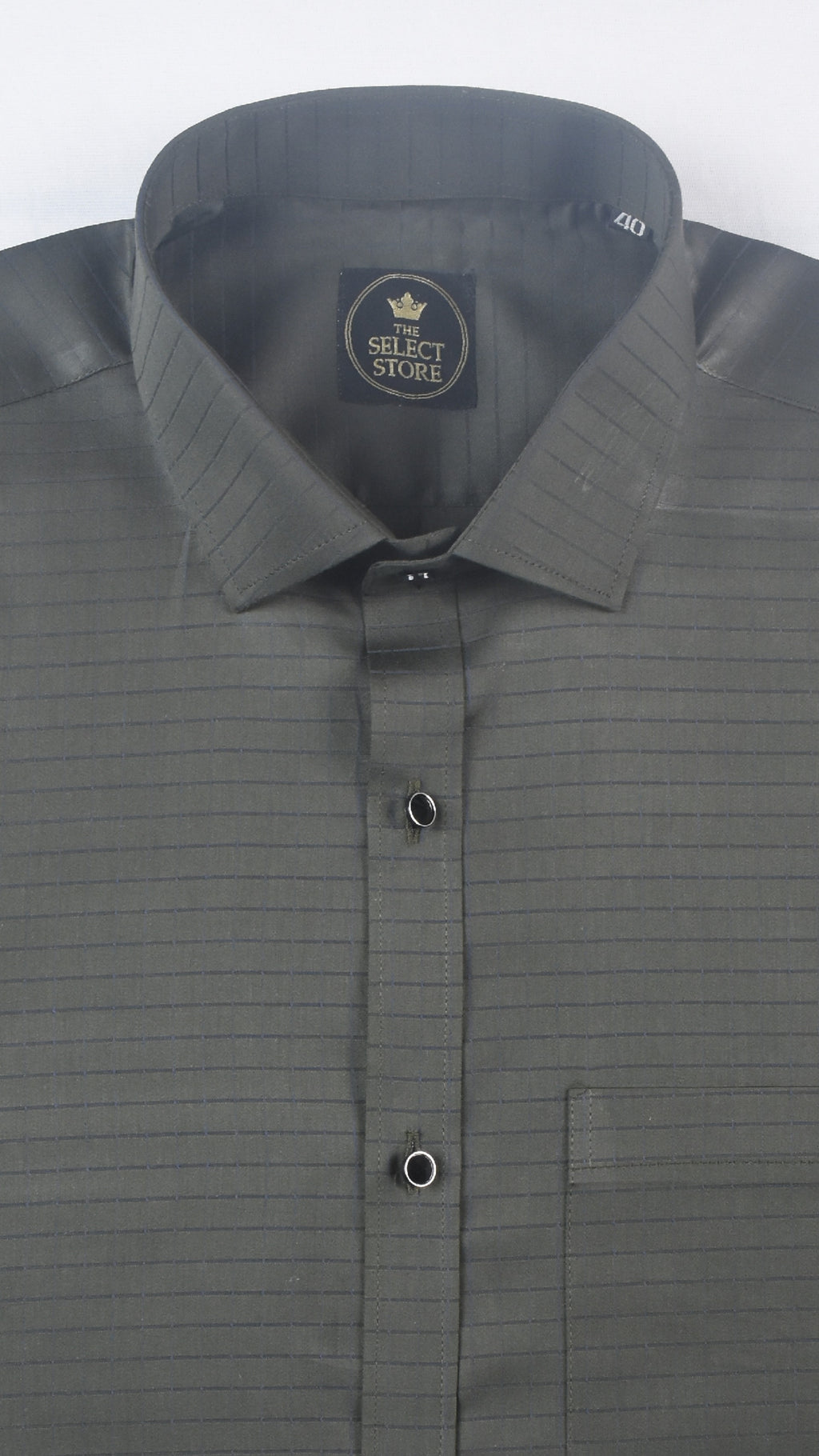 Black Micro Checks Dark Grey Premium Shirt
