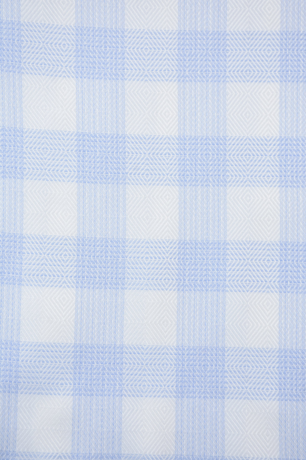 Large Pinstripe Light Blue Checks Shirt