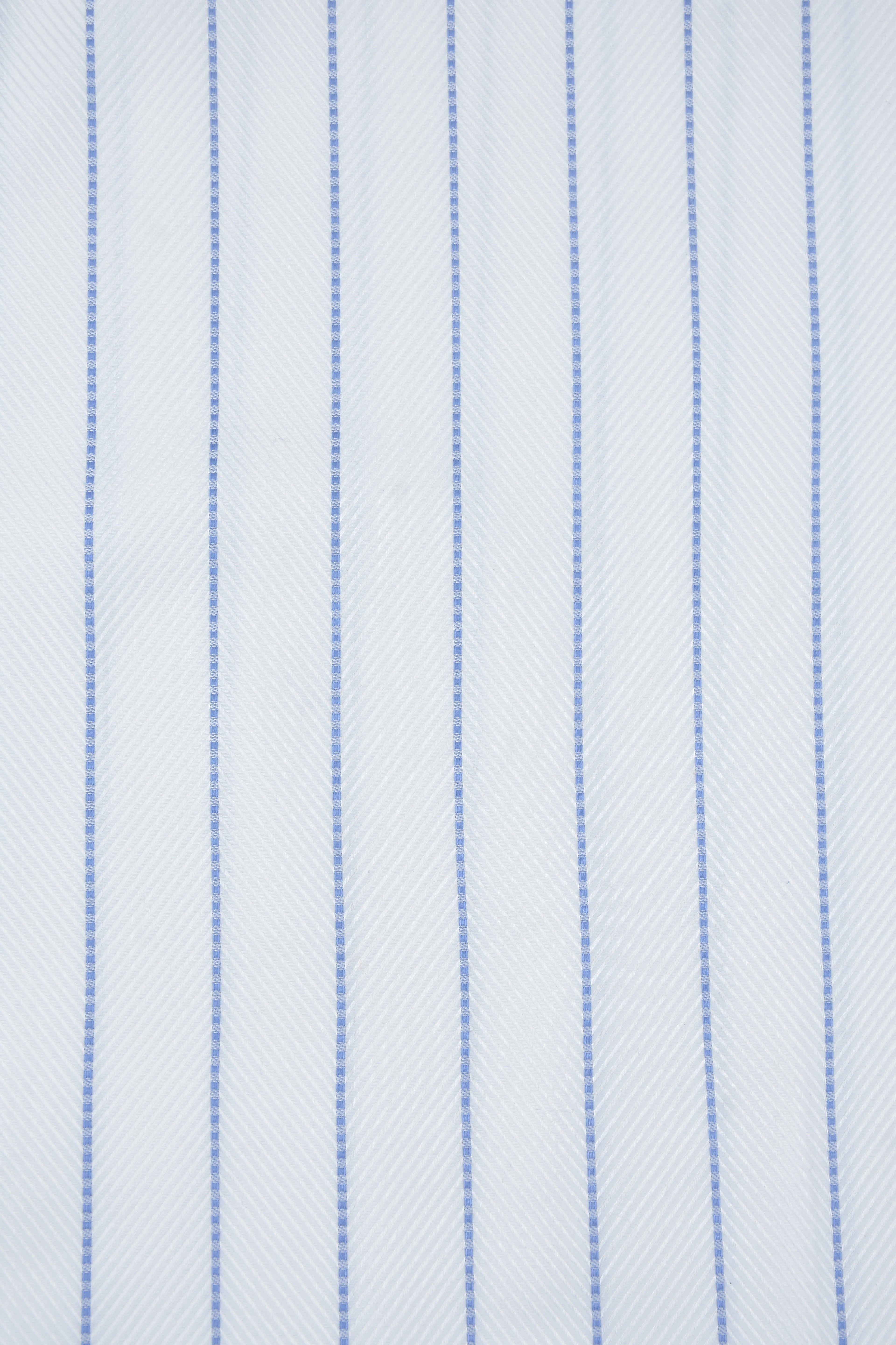 Textured Blue Dotted Vertical Stripes White Shirt