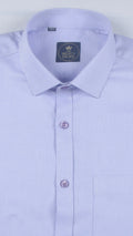 Premium Lavender Micro-Dobby Textured Shirt