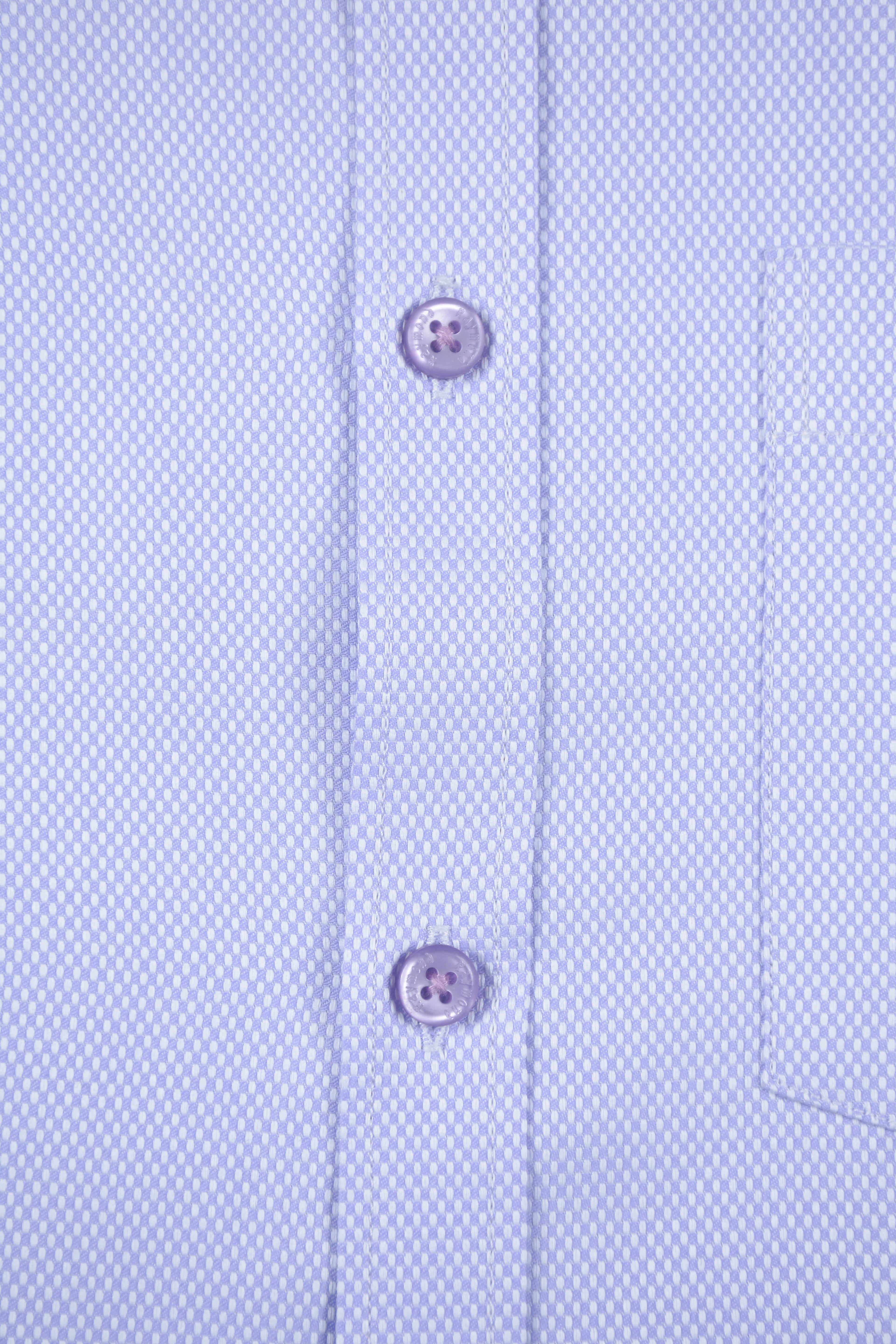 Premium Lavender Micro-Dobby Textured Shirt