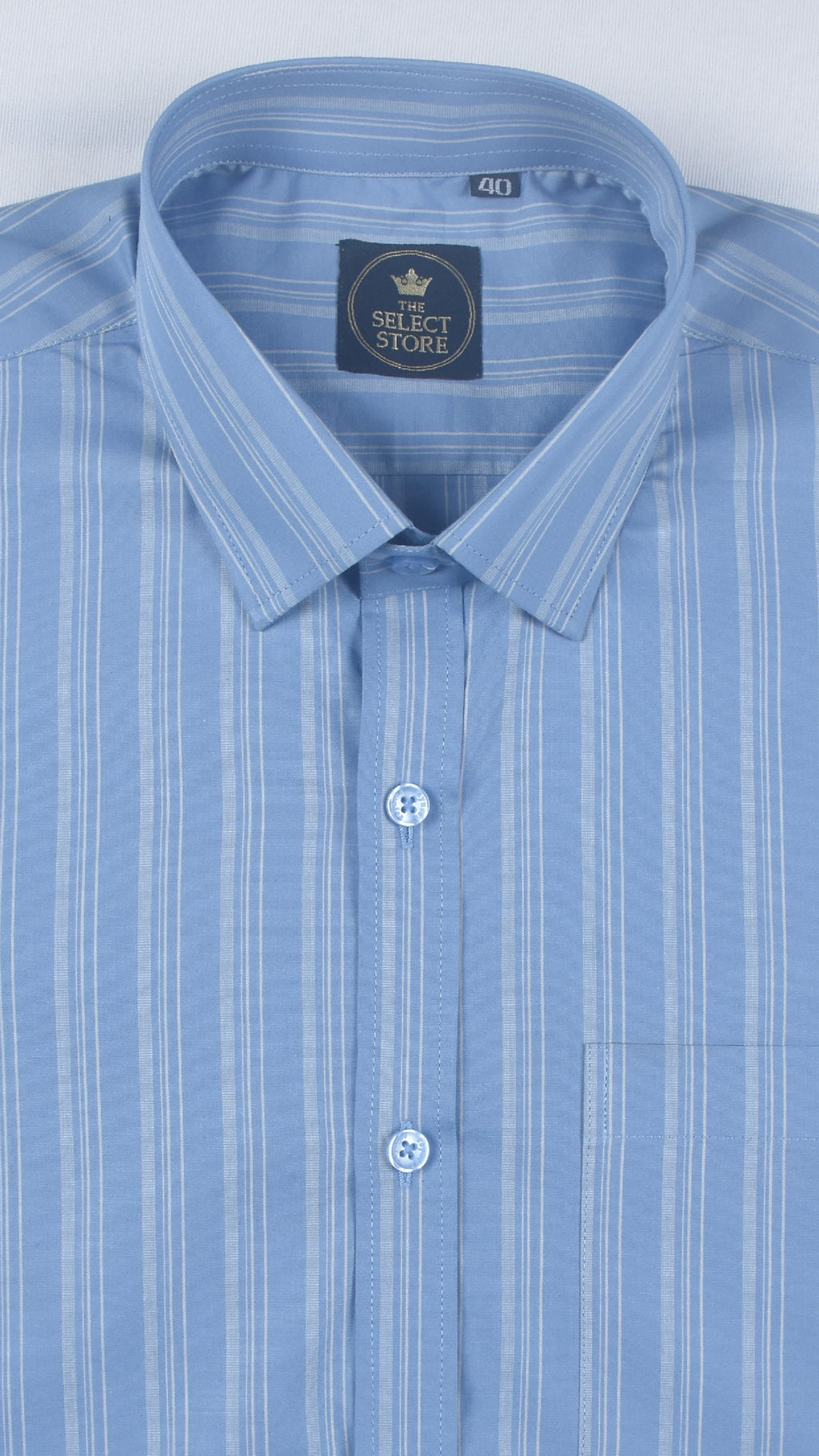 Sky Blue Multi-Track Pinstripe Shirt
