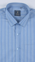 Sky Blue Multi-Track Pinstripe Shirt