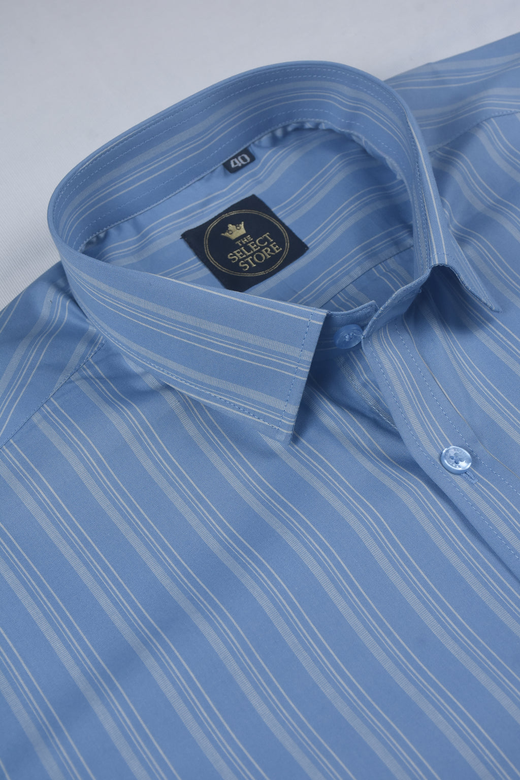 Sky Blue Multi-Track Pinstripe Shirt