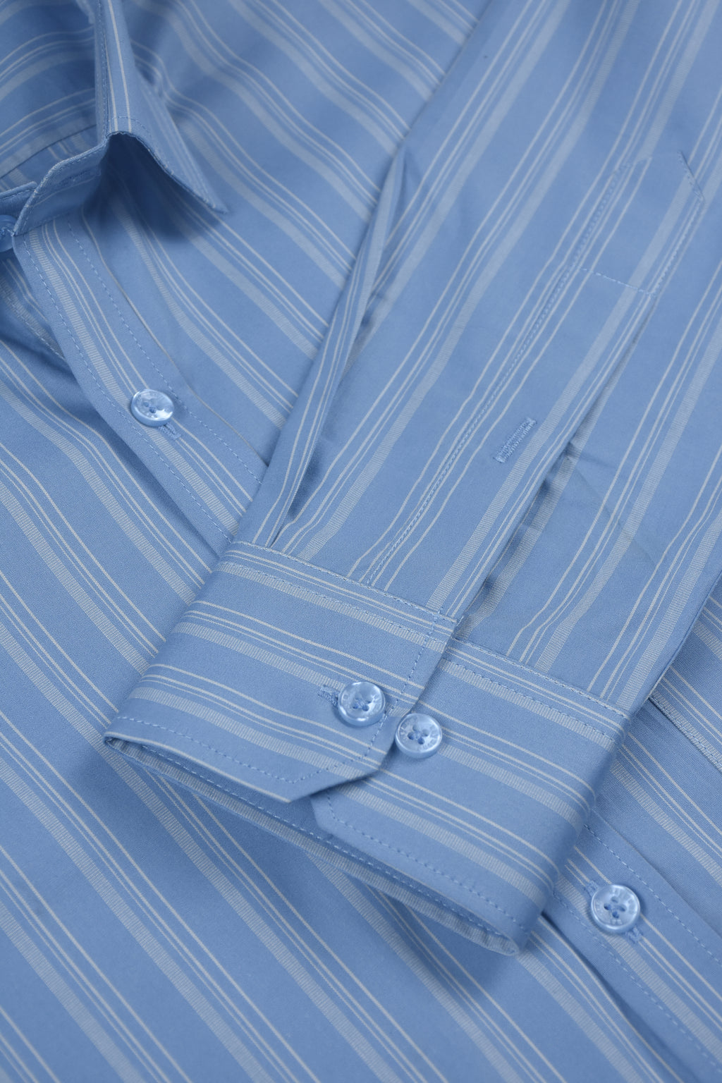 Sky Blue Multi-Track Pinstripe Shirt