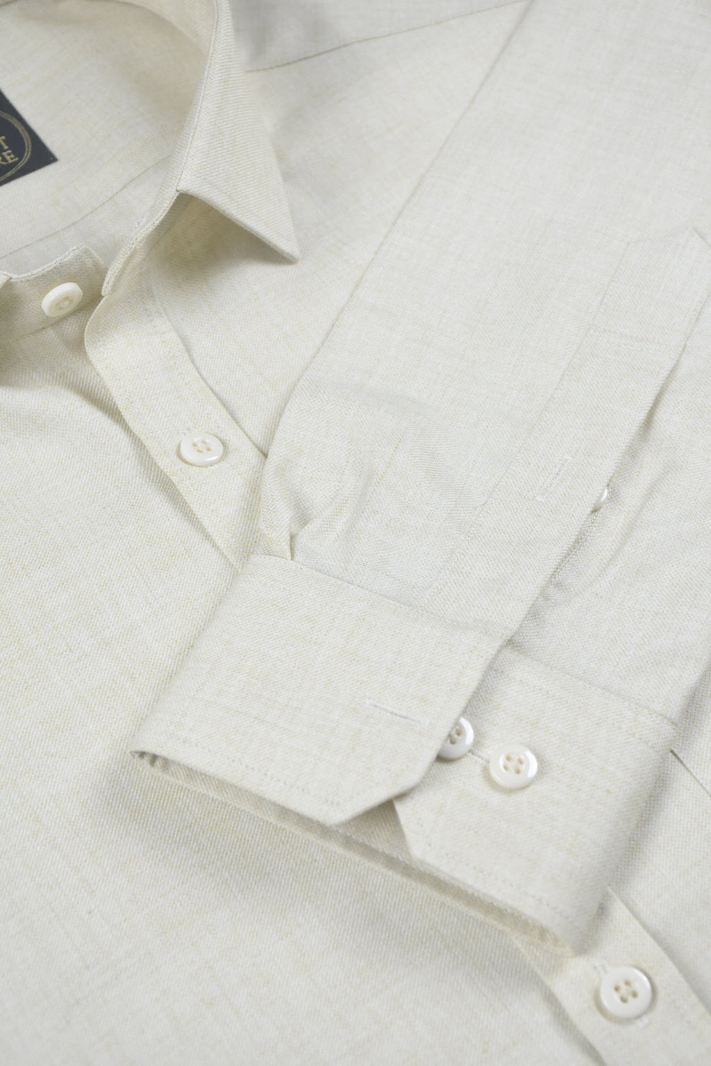 Luxury Cream High-Density Textured Premium Shirt