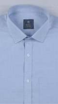 Premium Solid Light Blue Tailored Executive Shirt