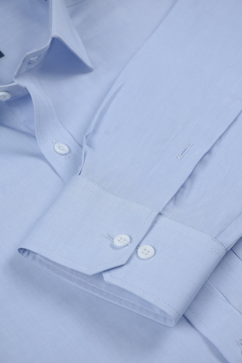 Premium Solid Light Blue Tailored Executive Shirt