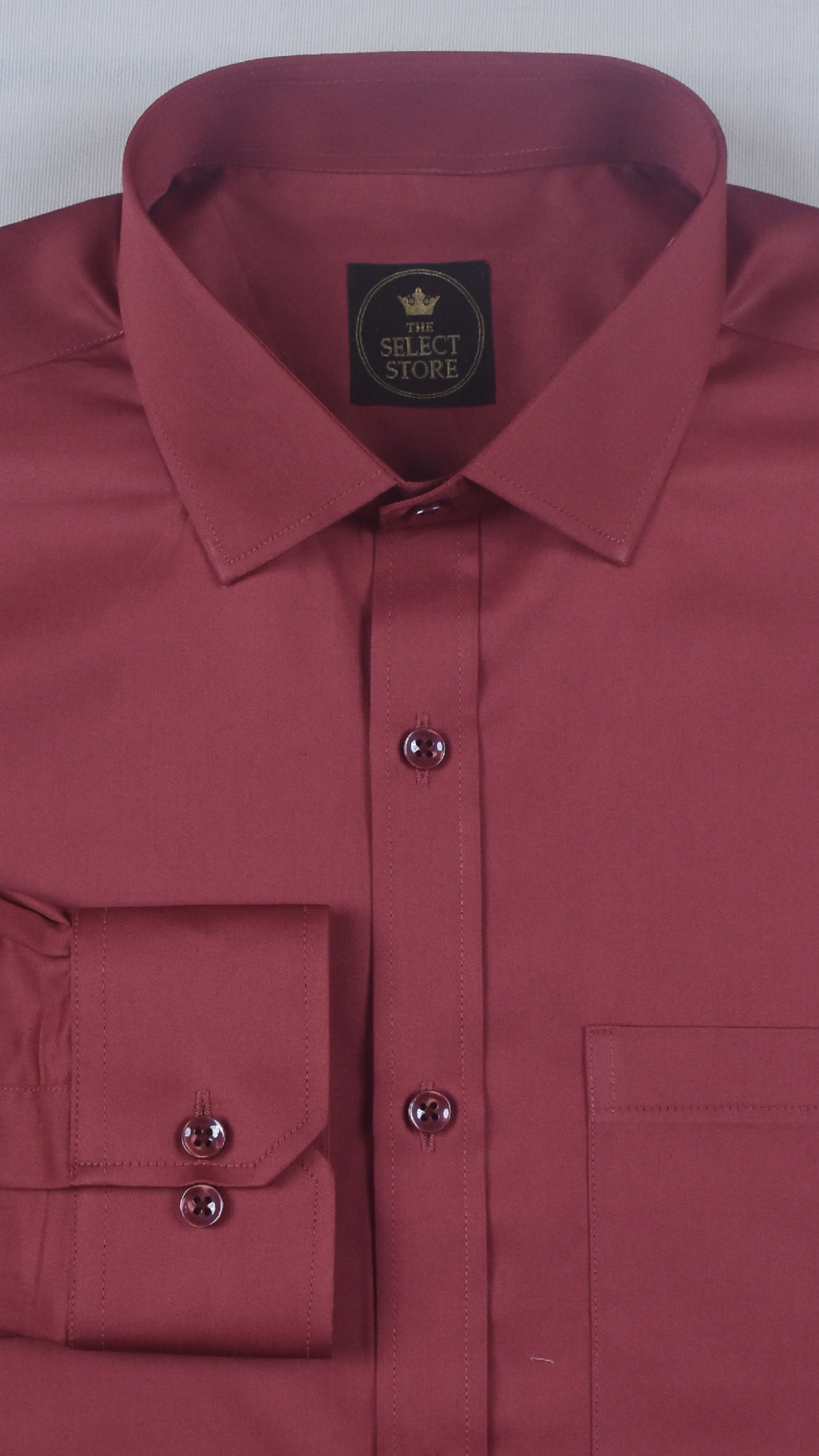 Solid Maroon Giza House Shirt