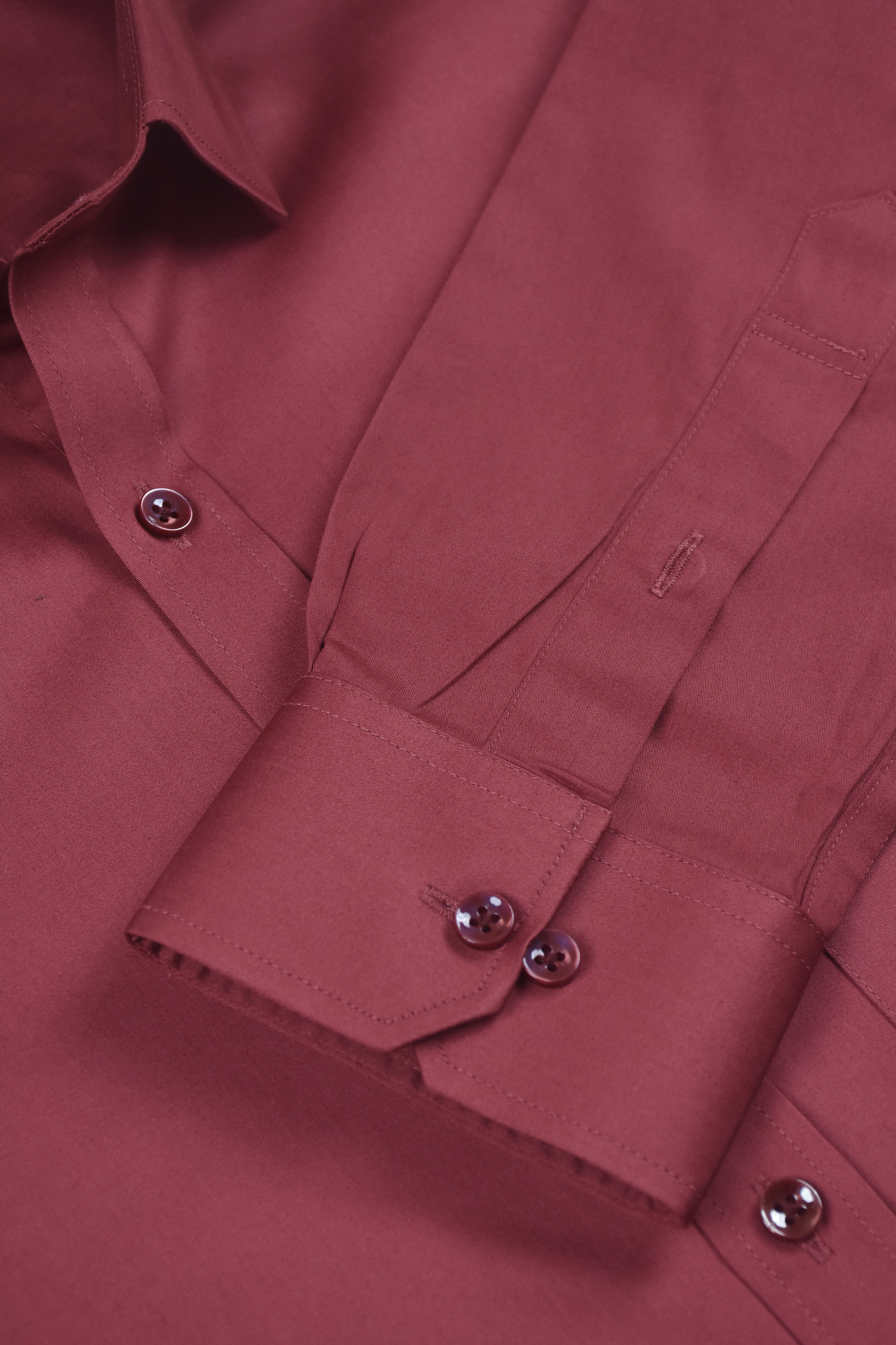 Solid Maroon Giza House Shirt