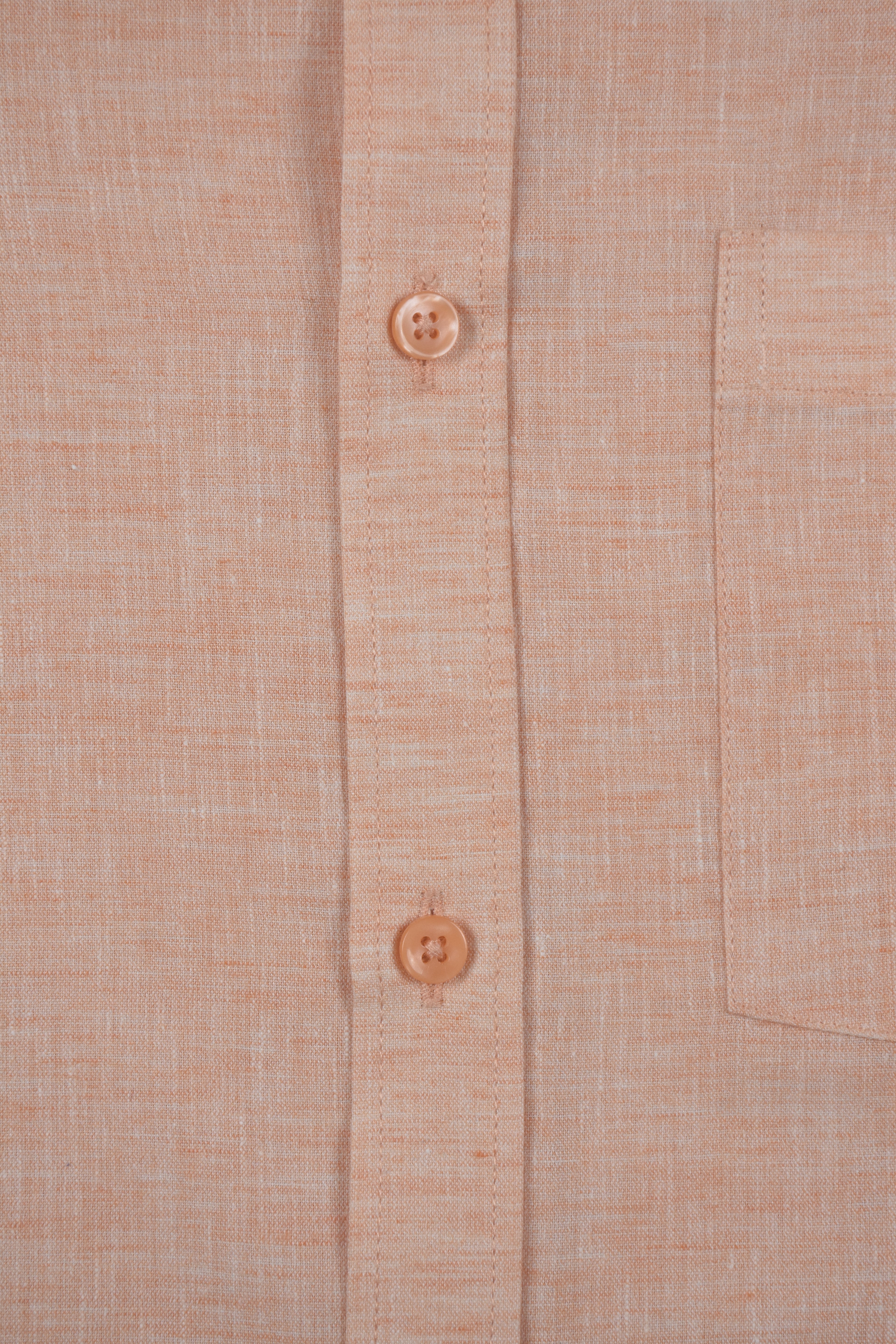 Premium Peach Heathered Solid Cotton Shirt