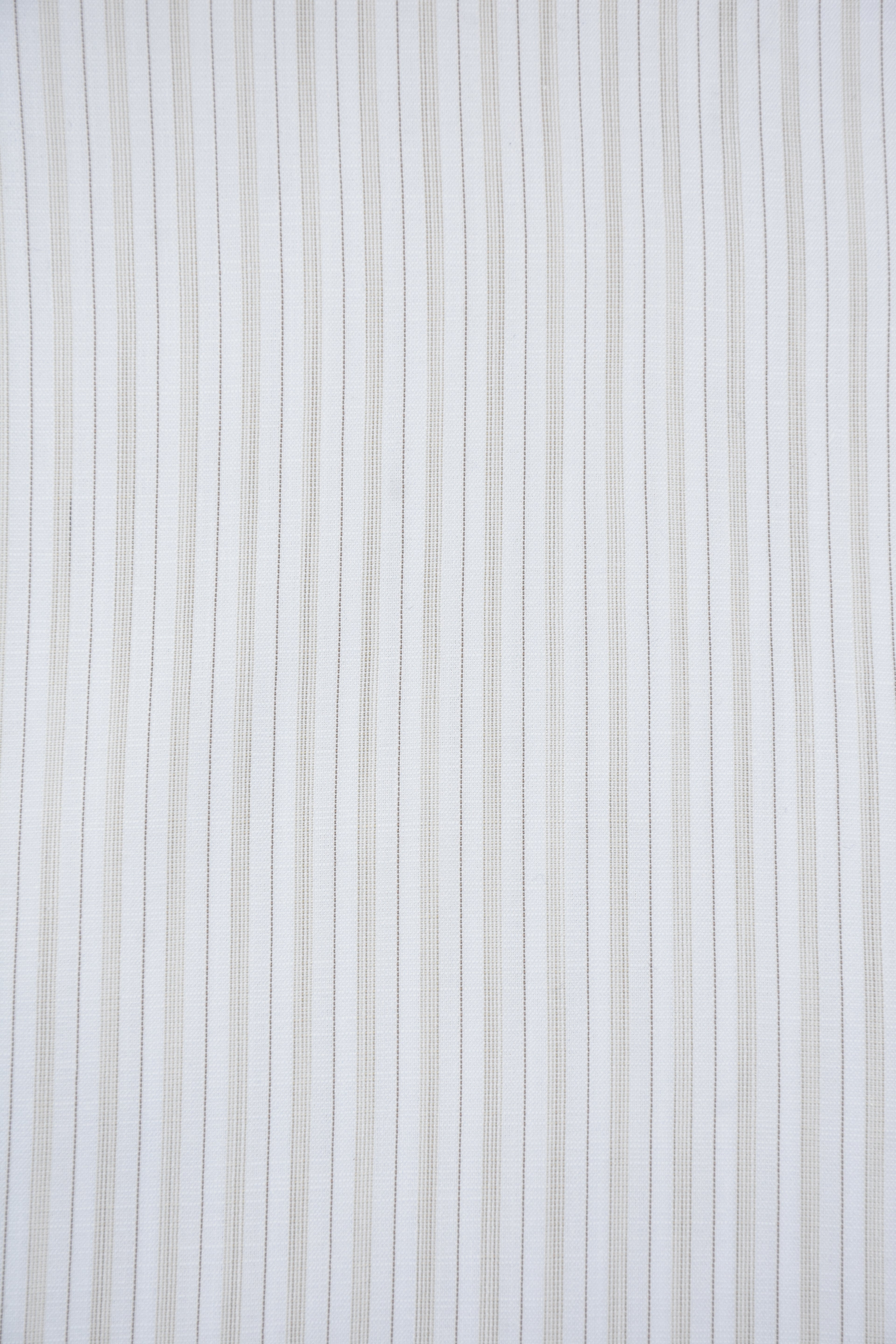 Fine Slate Grey Vertical Pinstripes Off-White Shirt