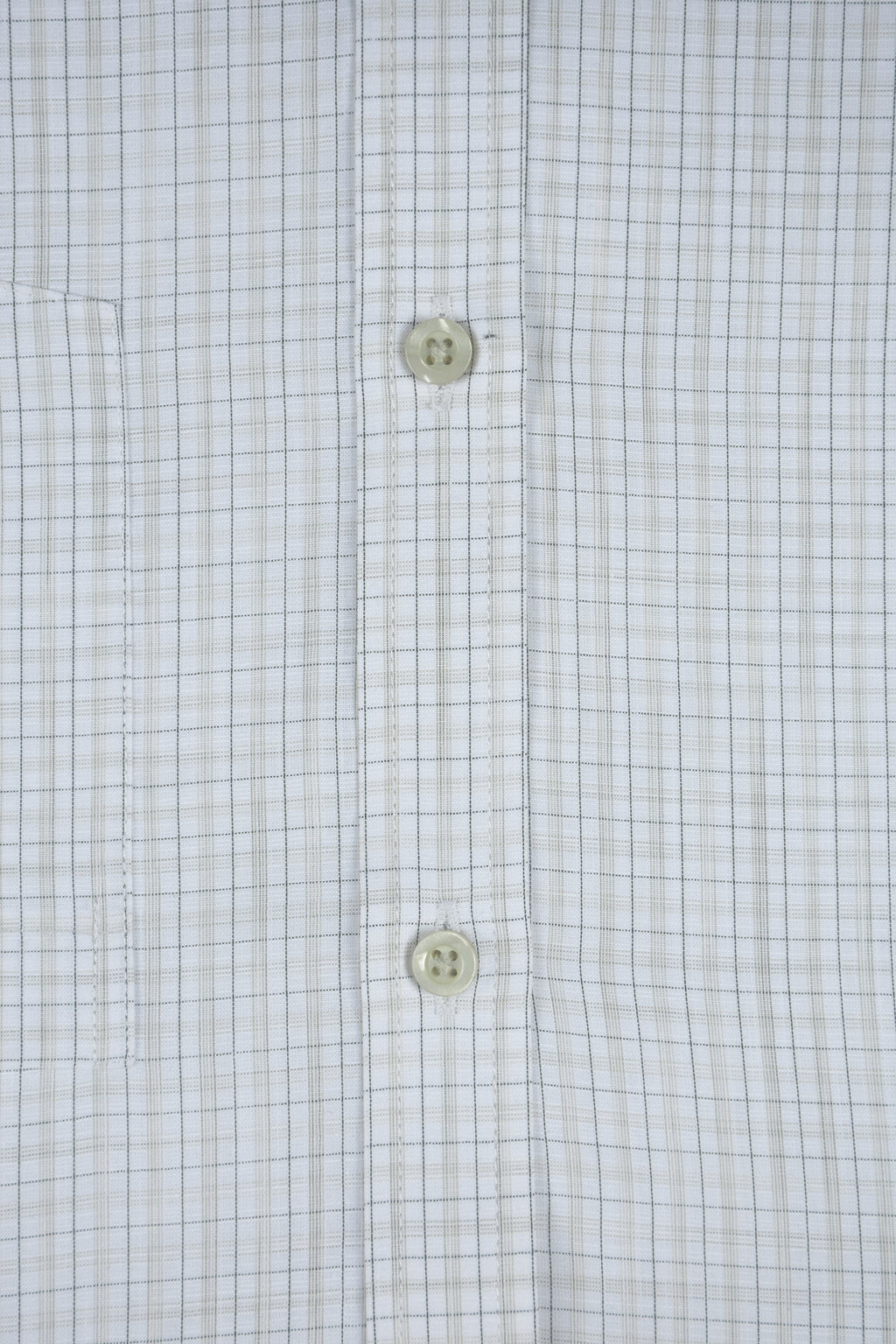 Slate Grey Micro-Grid Checks Off-White Shirt