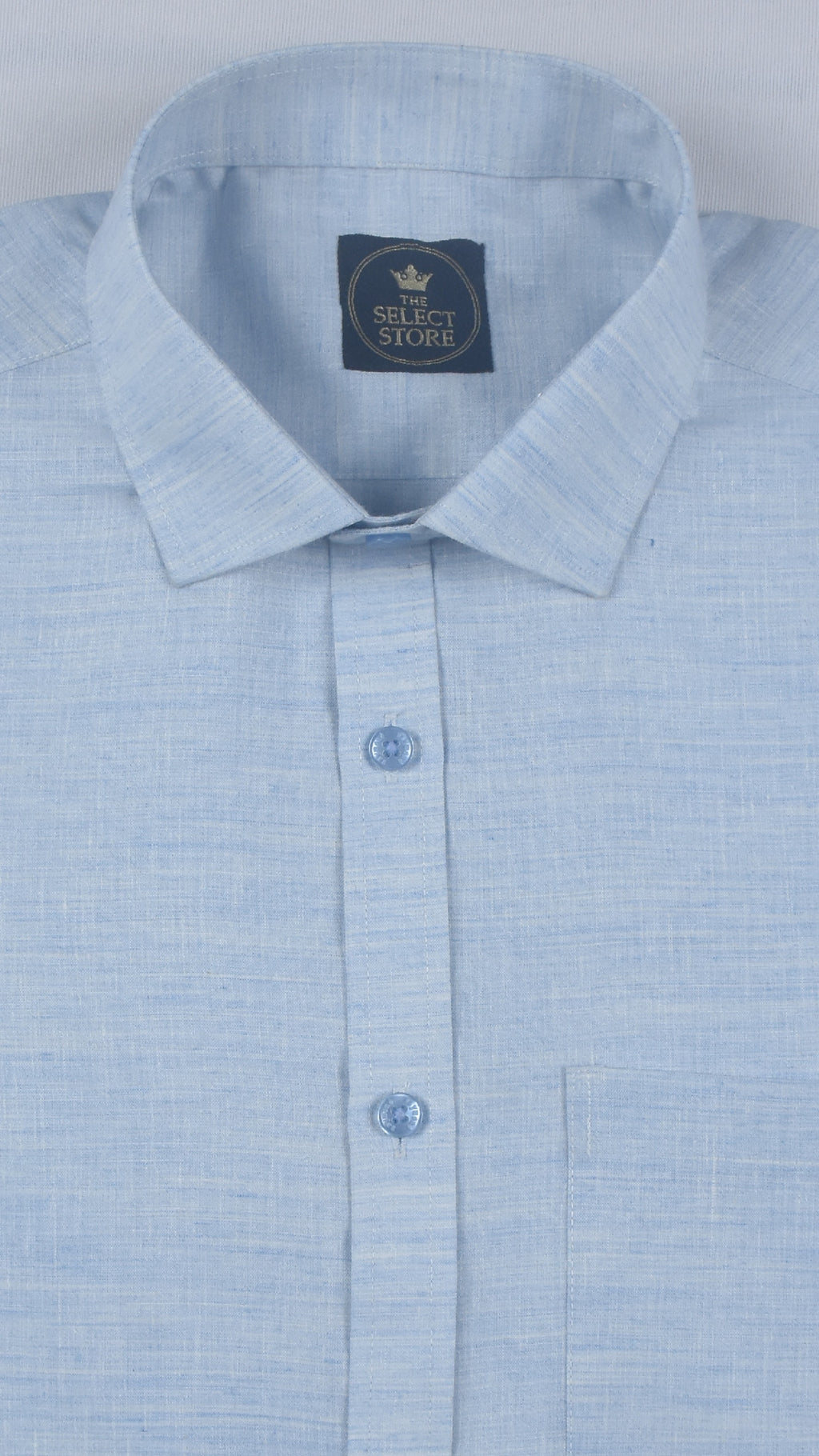 Premium Sky Blue Heathered Solid Shirt