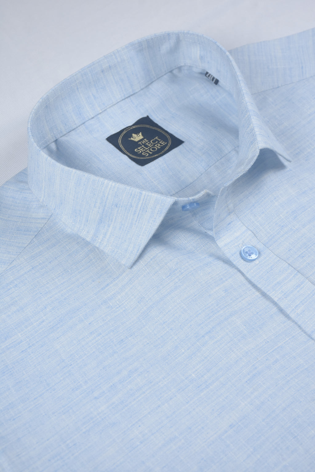 Premium Sky Blue Heathered Solid Shirt