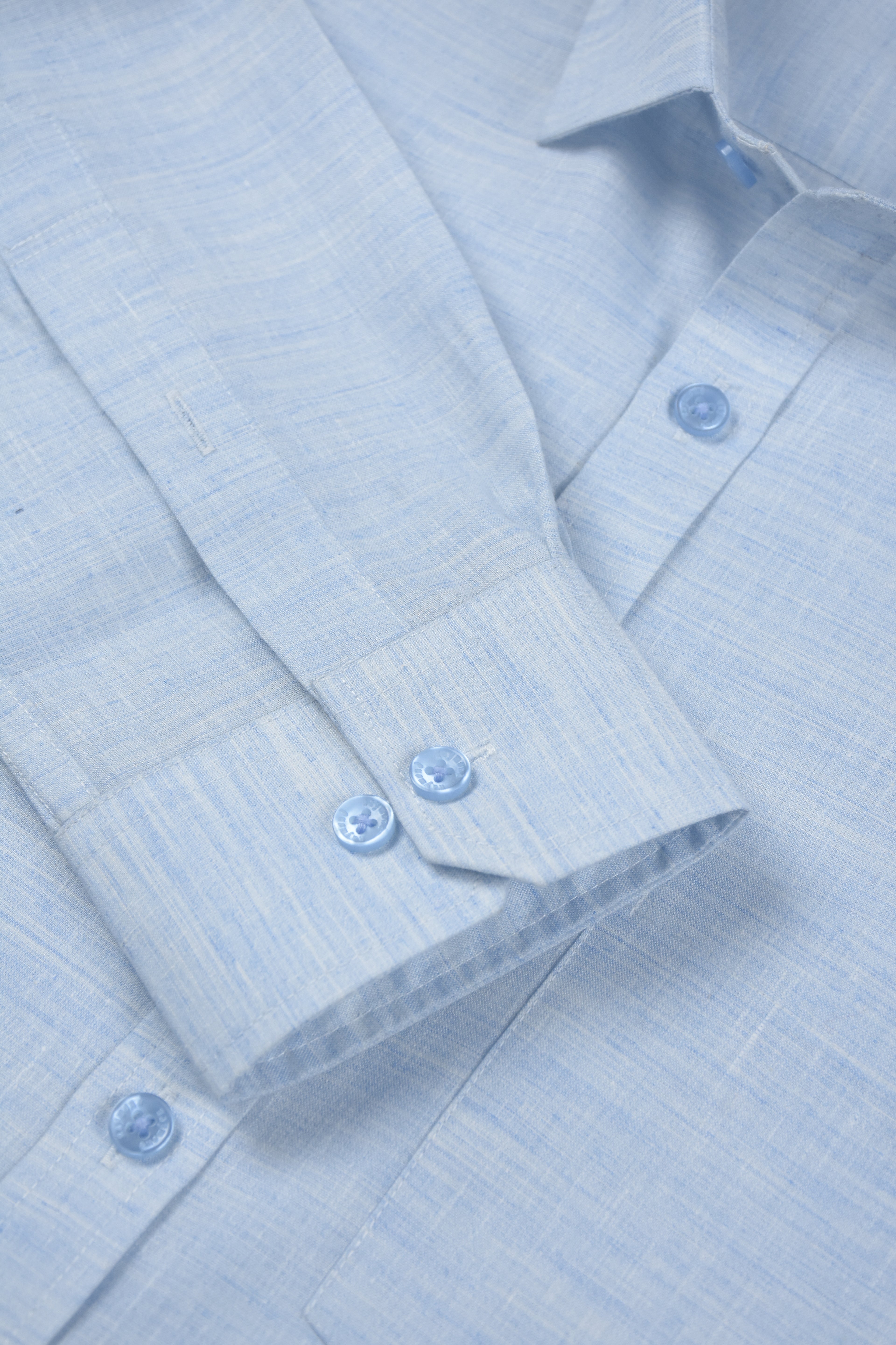 Premium Sky Blue Heathered Solid Shirt