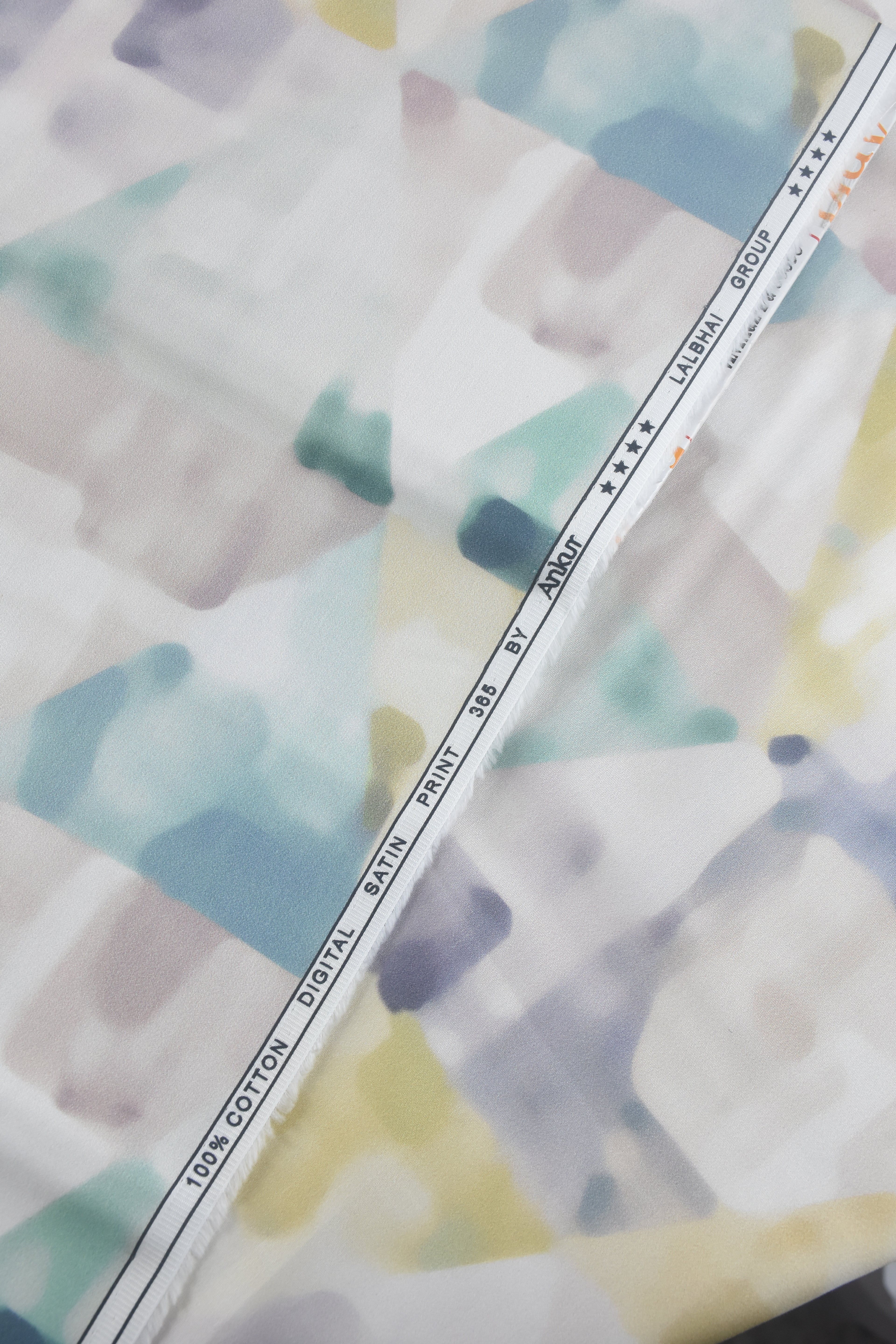 Abstract Pastel Watercolor Mosaic Pattern Shirt