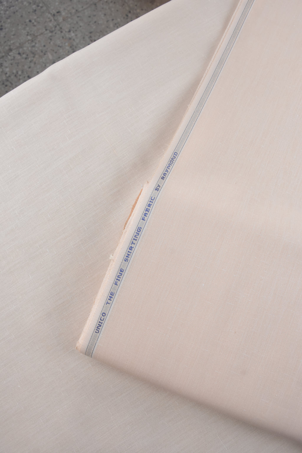 Luxury Peach Subtle-Textured Solid Premium Shirt