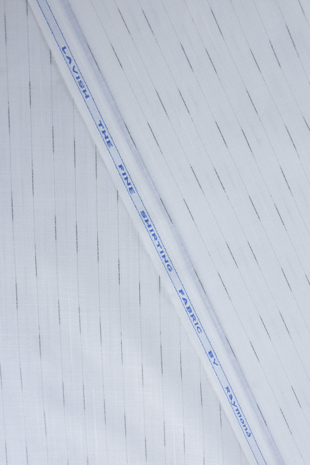 Premium White Shirt with Fine Black Vertical Pinstripes