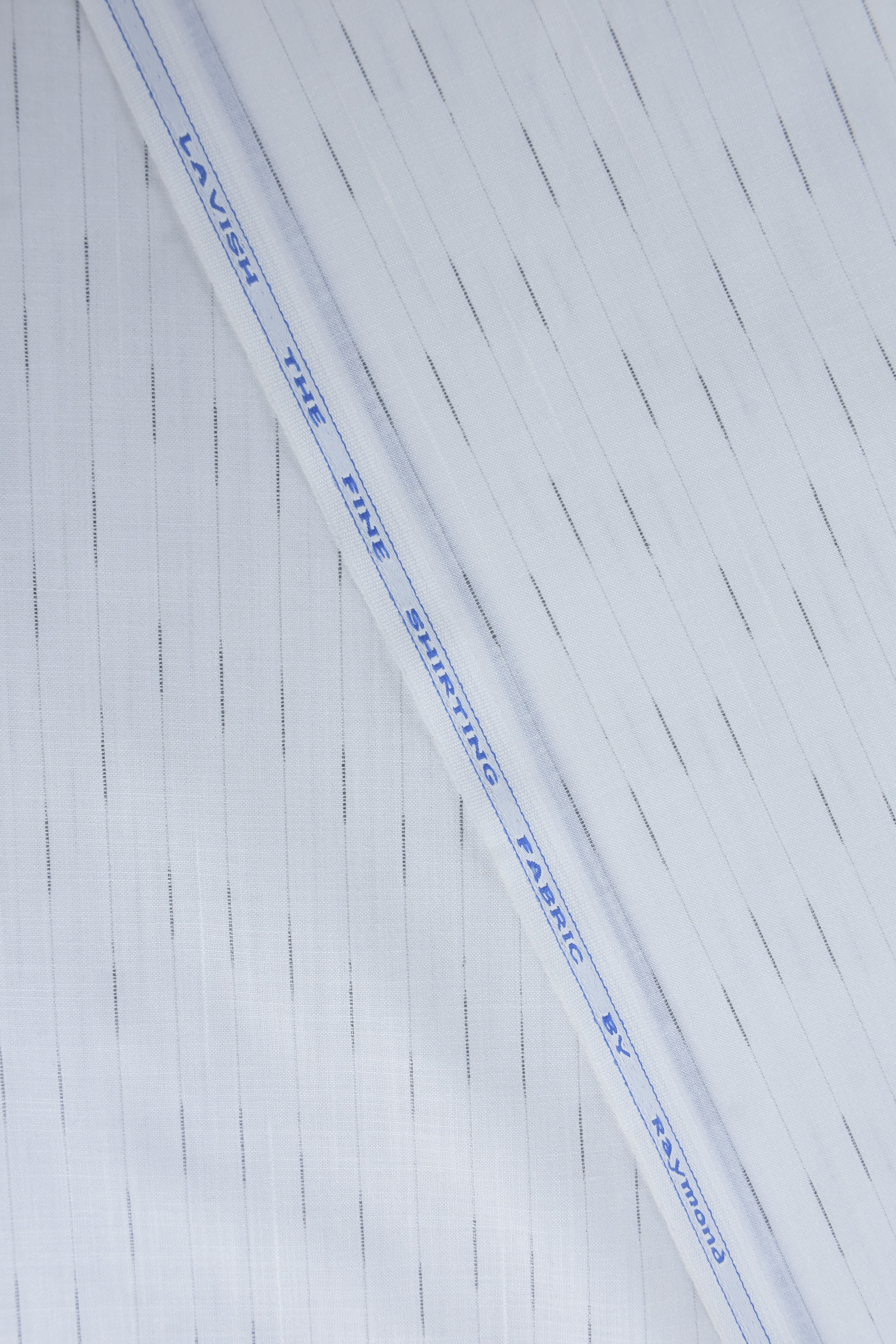 Premium White Shirt with Fine Black Vertical Pinstripes