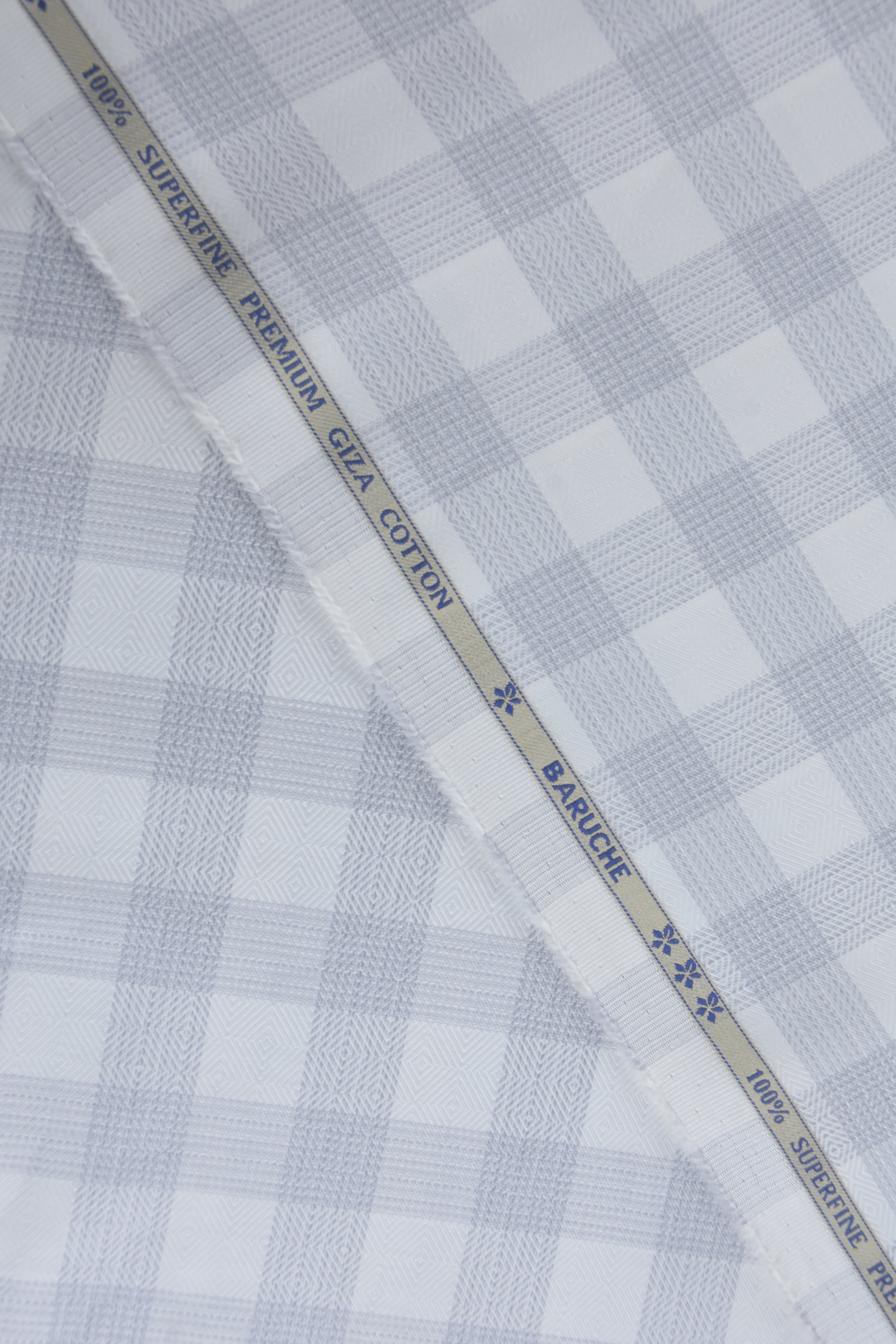Grey Pinstriped Checks Premium Shirt