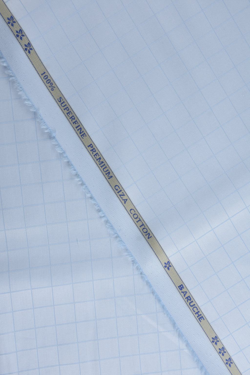 Sky Blue Small-Check Shirt