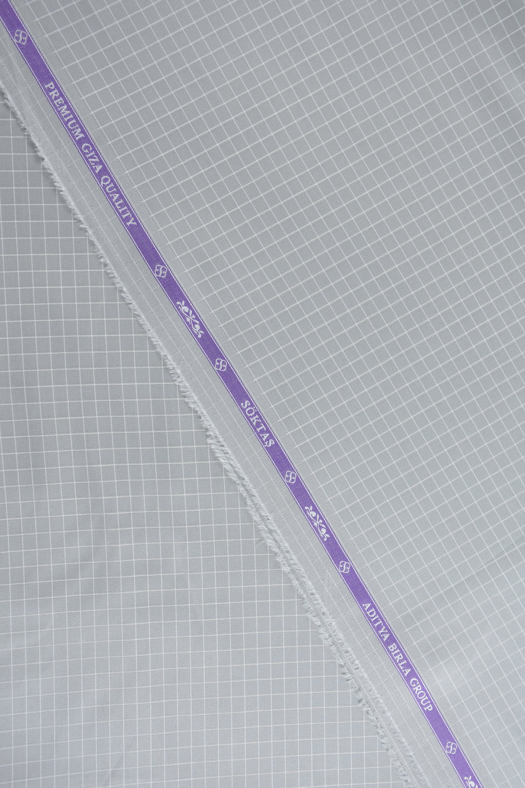 White Micro-Checks Grey Shirt