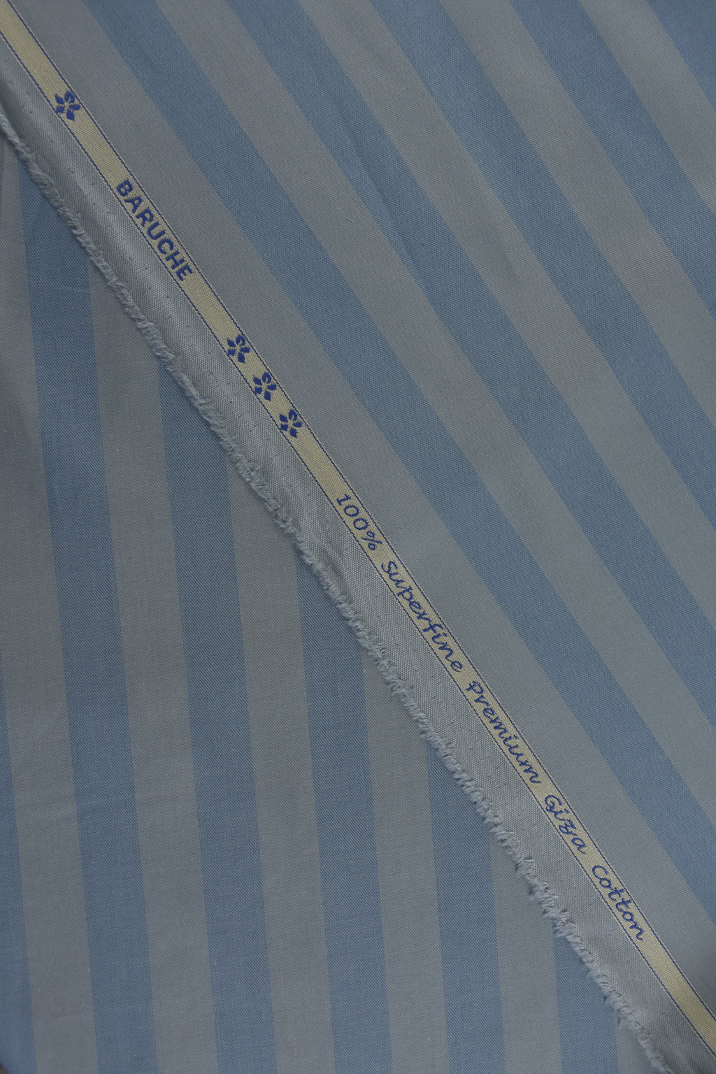 Slate Grey & Sky Blue Shadow-Striped Shirt