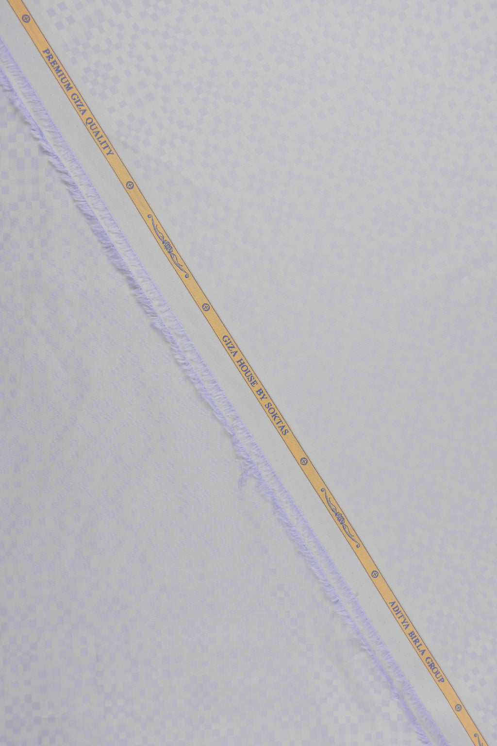 Premium Lavender Geometric Pixel-Check Shirt