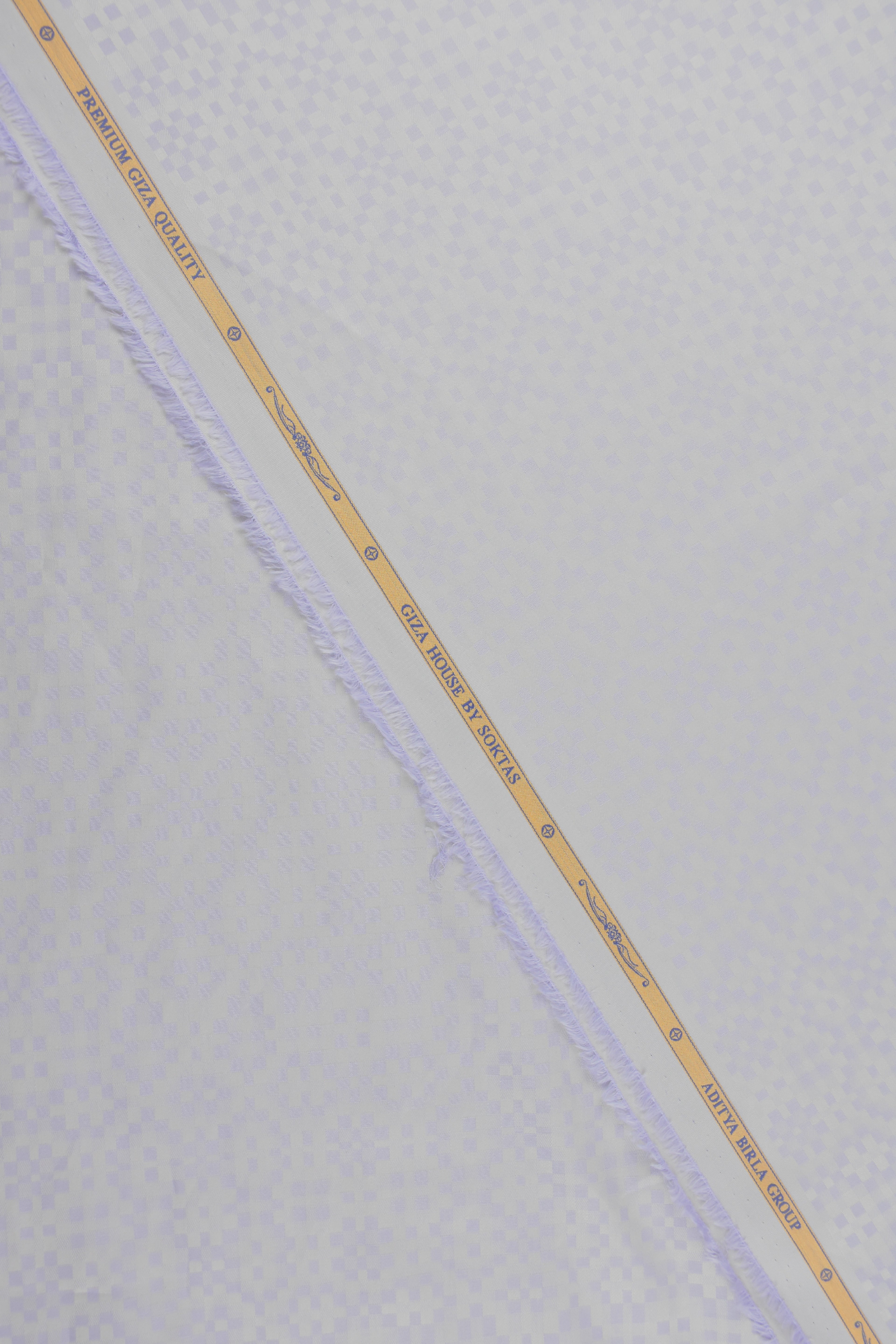 Premium Lavender Geometric Pixel-Check Shirt