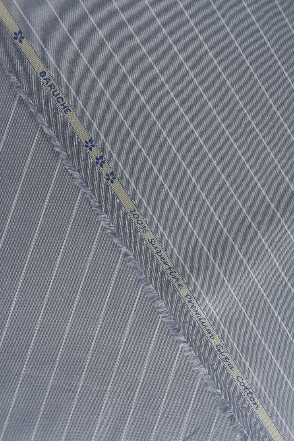 Fine White Strip Grey Shirt