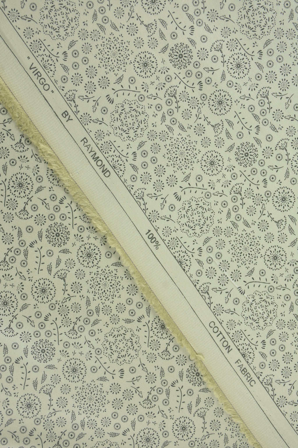 Ornamental Micro-Print Light Green Shirt