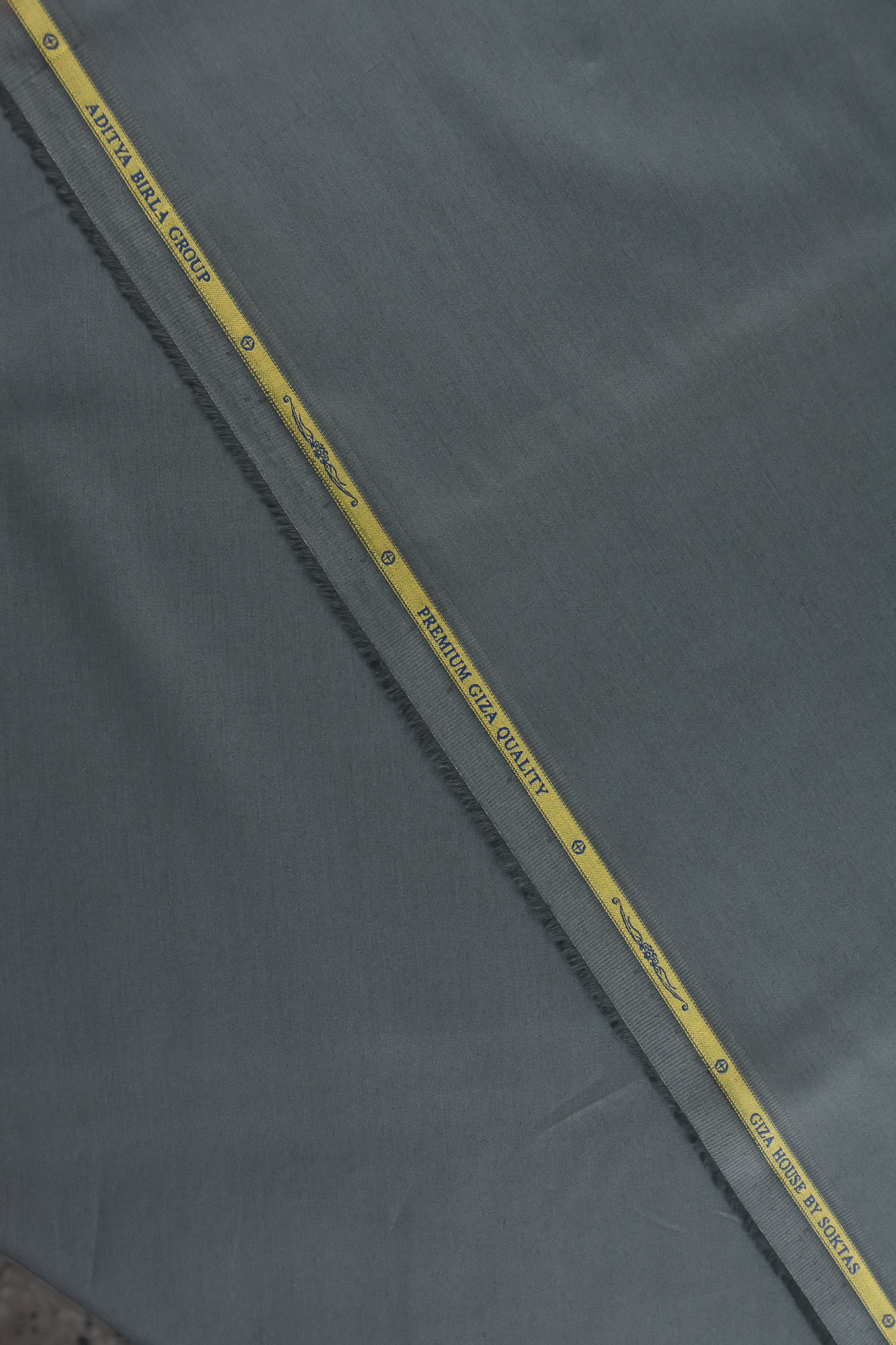 Solid Greenish Grey Shirt 100% Premium Giza Cotton