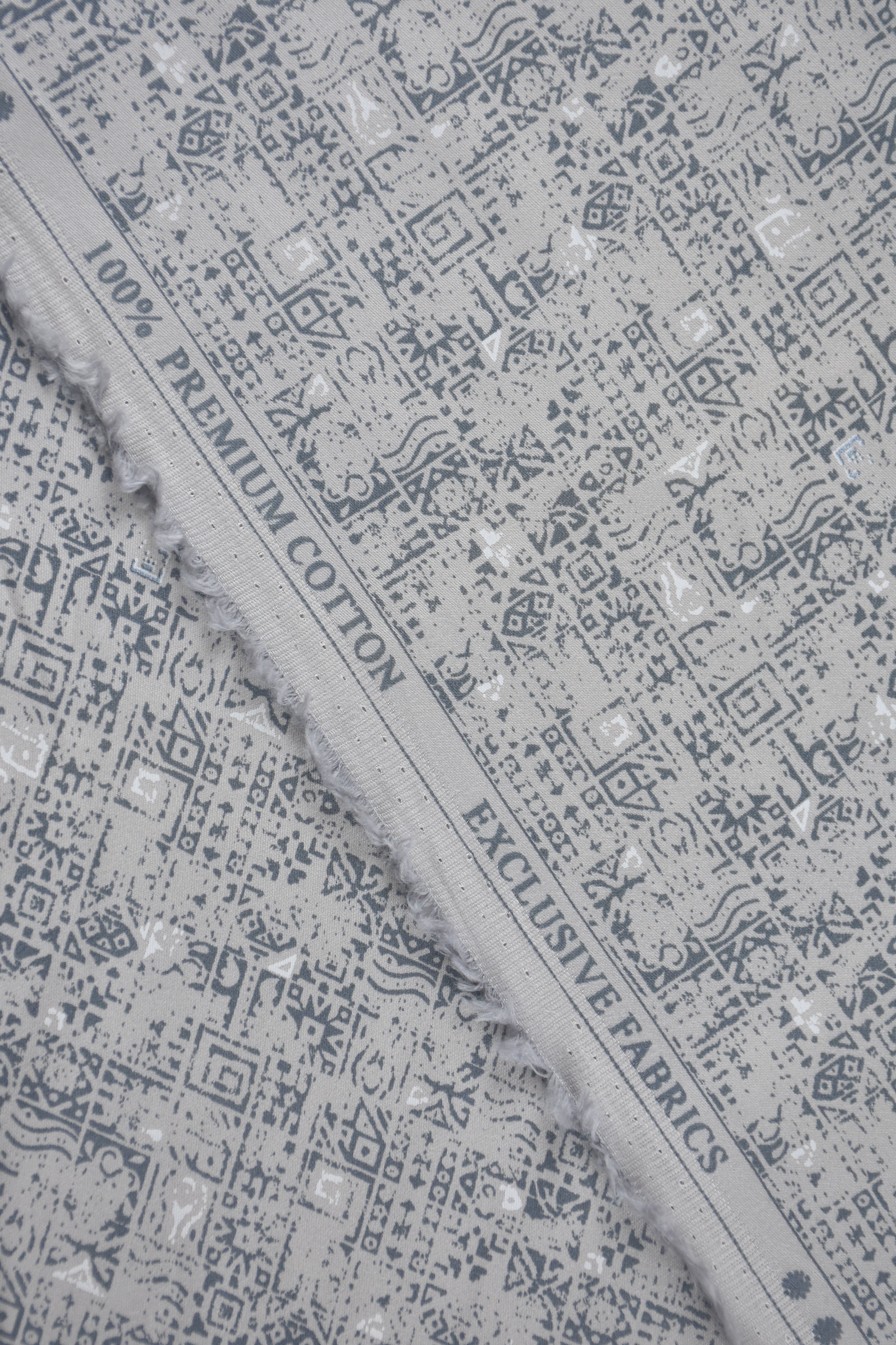 Abstract Print Charcol Grey Shirt