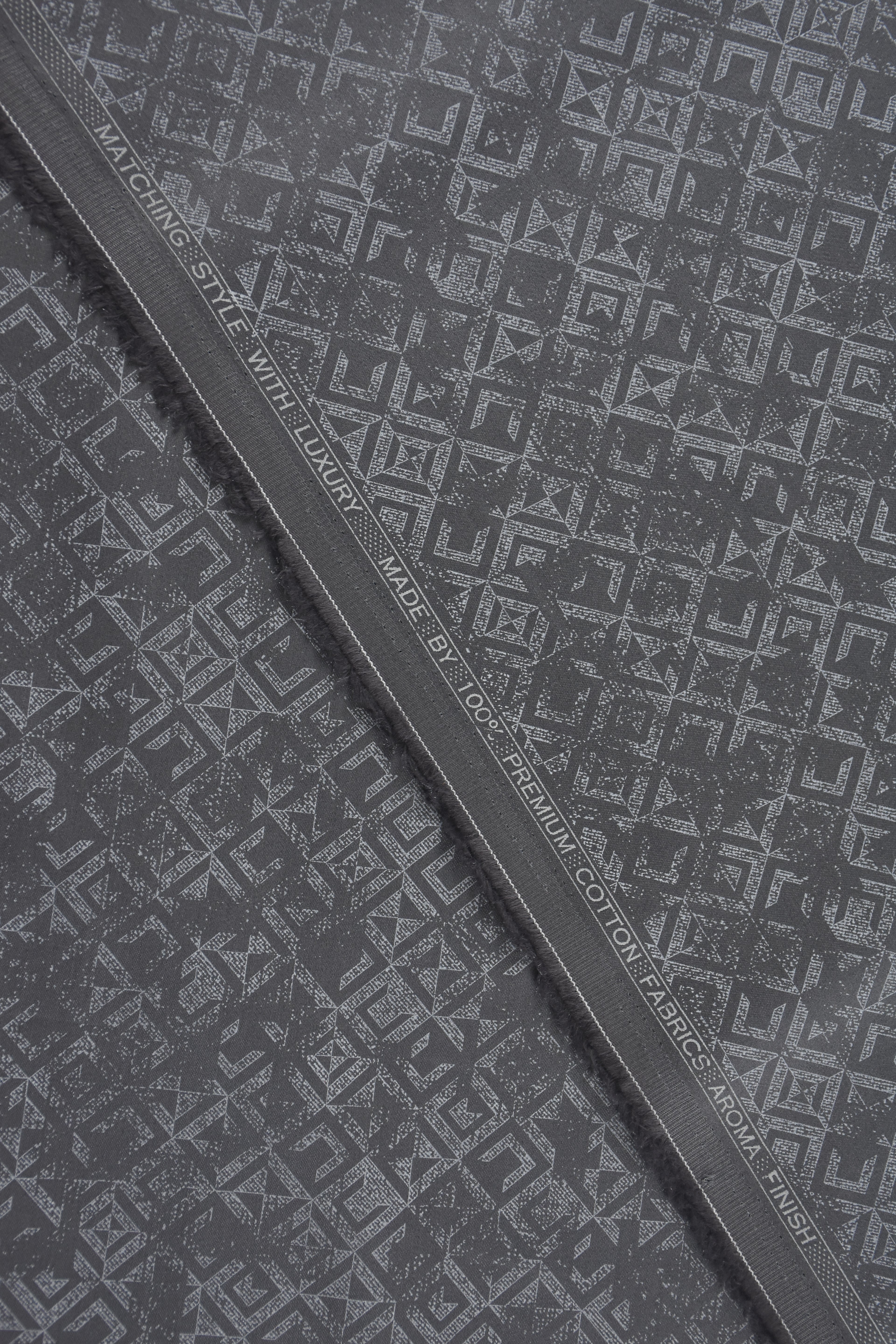 Dark Black Base Mosaic Pattern Shirt