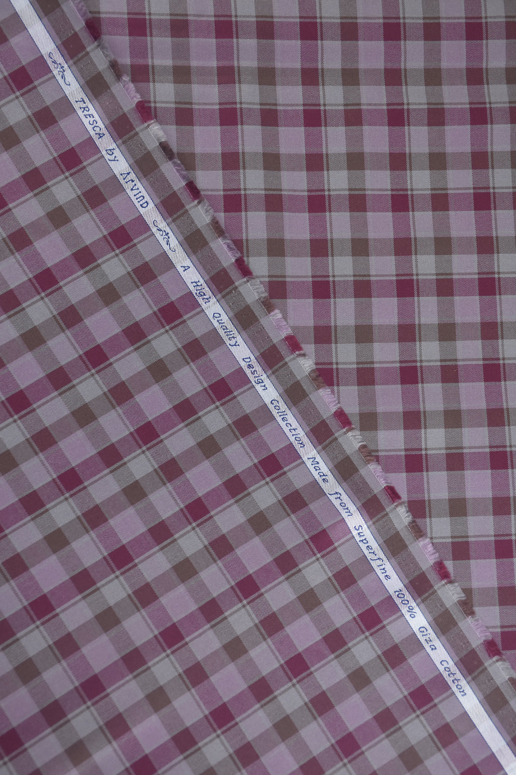 Superfine TARIZ Check Cotton Shirt