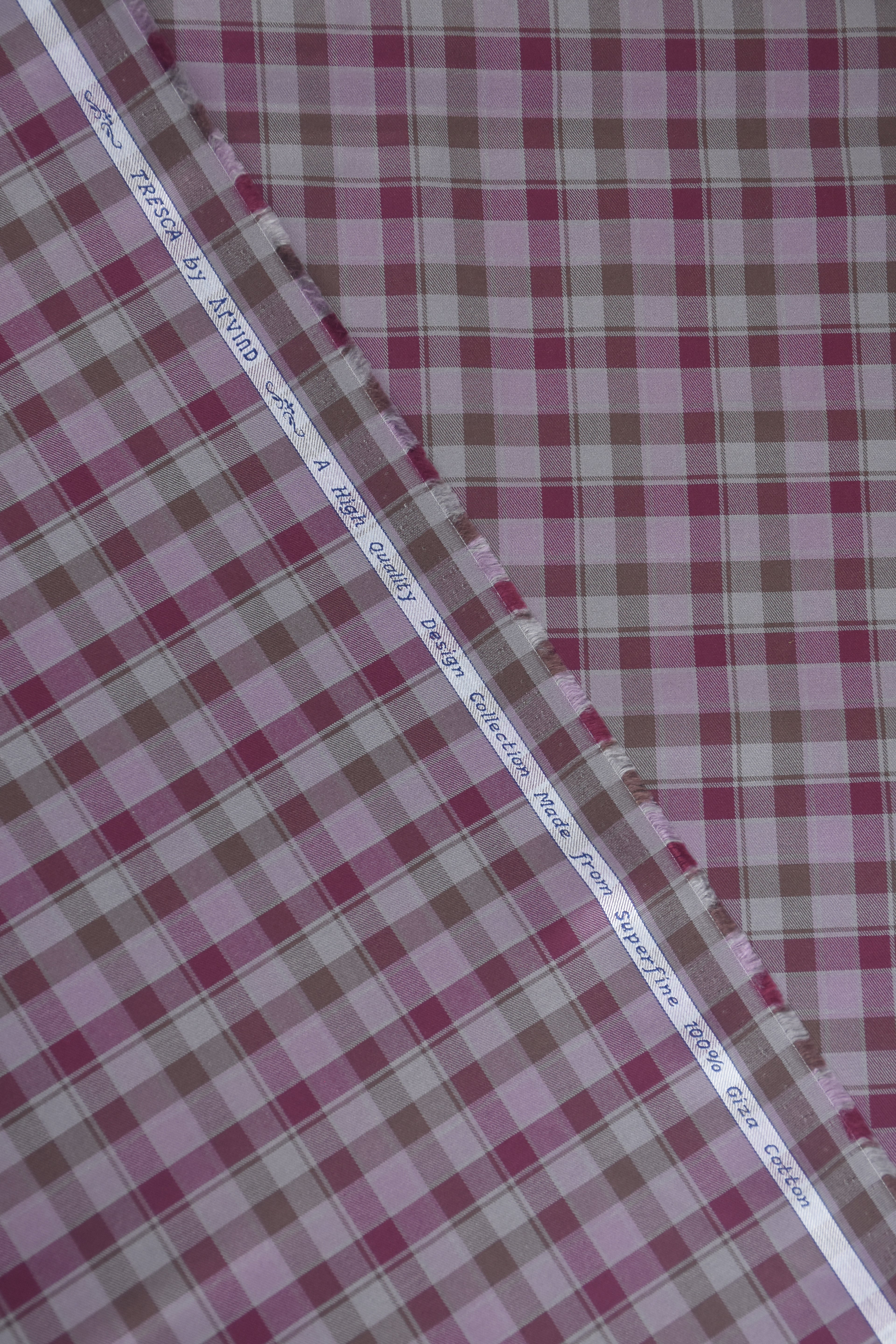 Superfine TARIZ Check Cotton Shirt